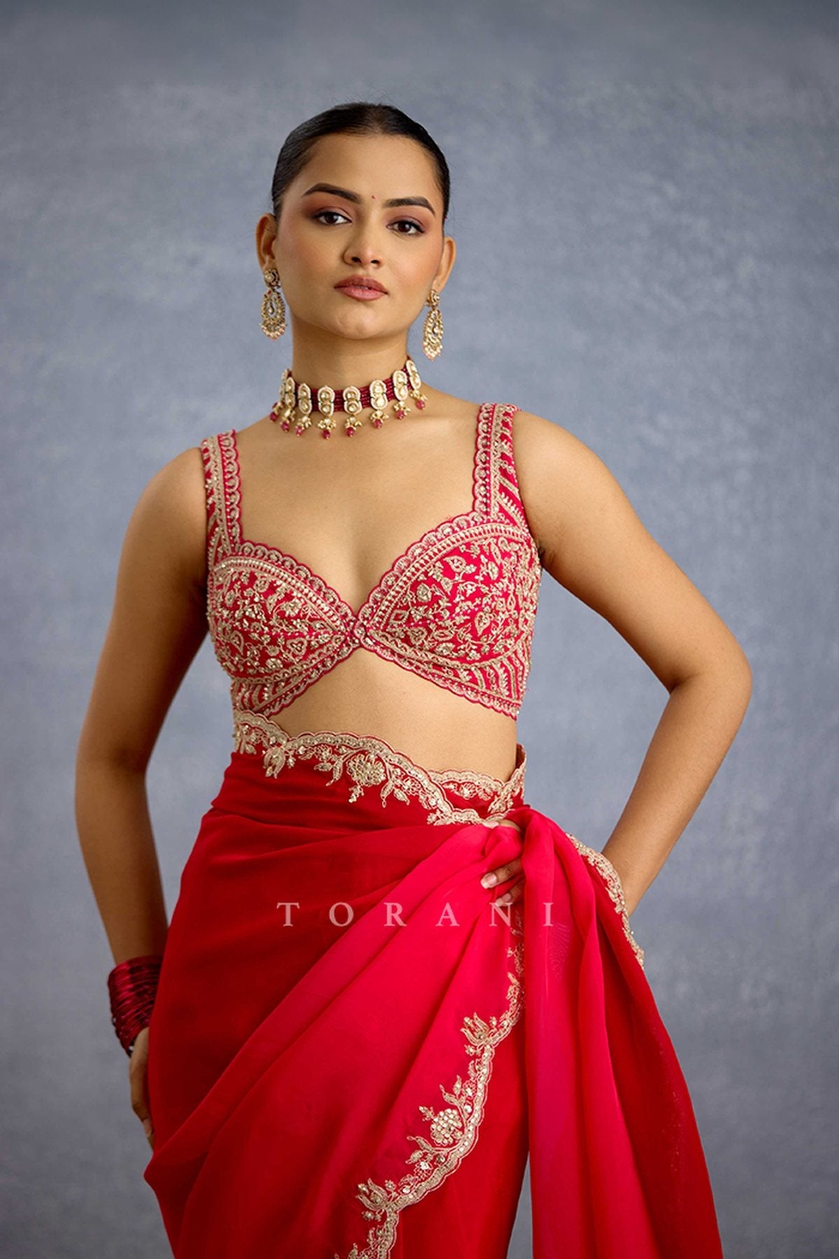 Malka Gulabi Mehraab Blouse