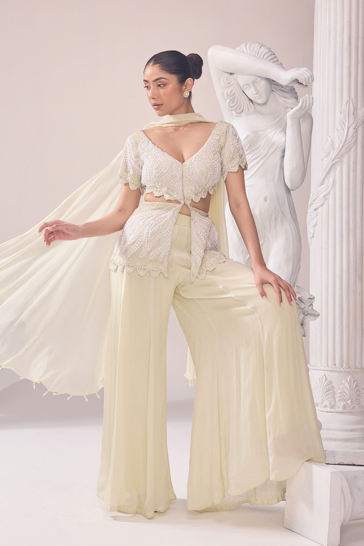 Mehak Ghai in Olivia Peplum Sharara set