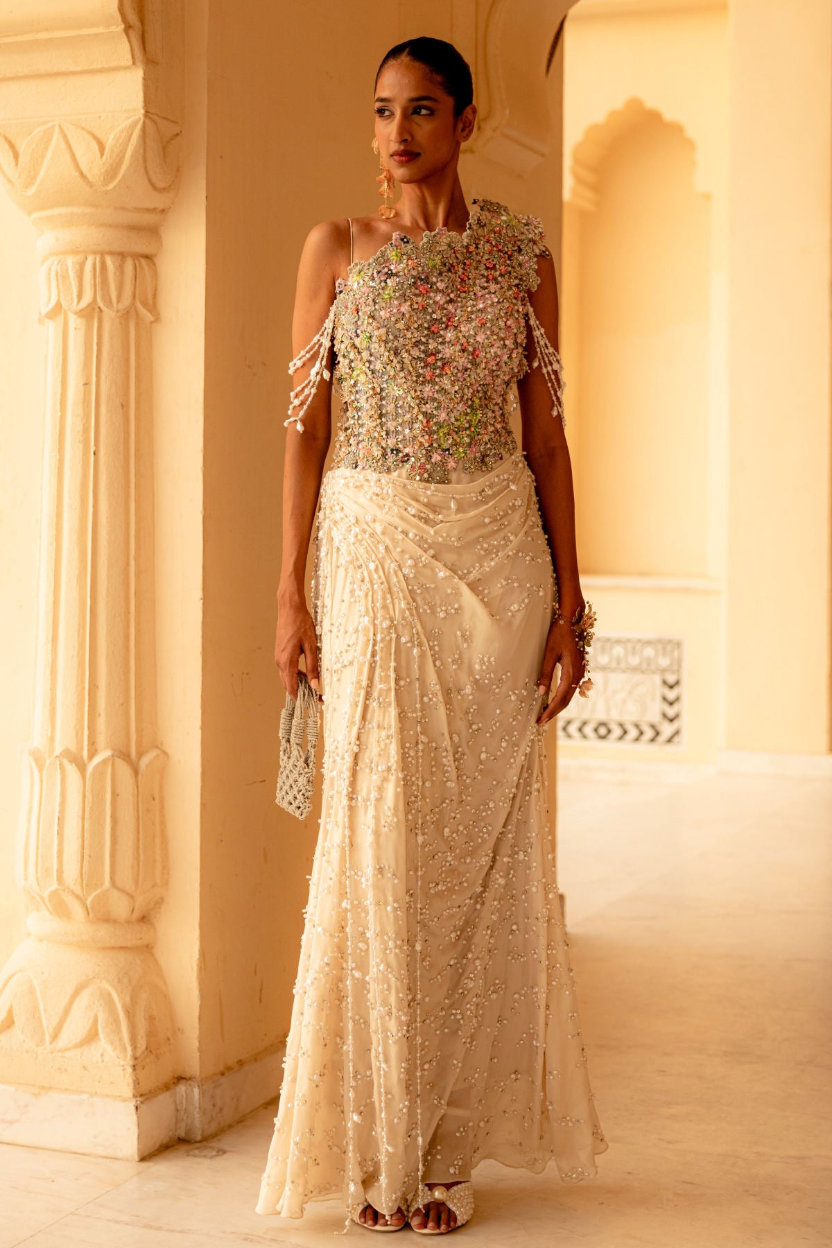 Meliea Draped Saree Gown