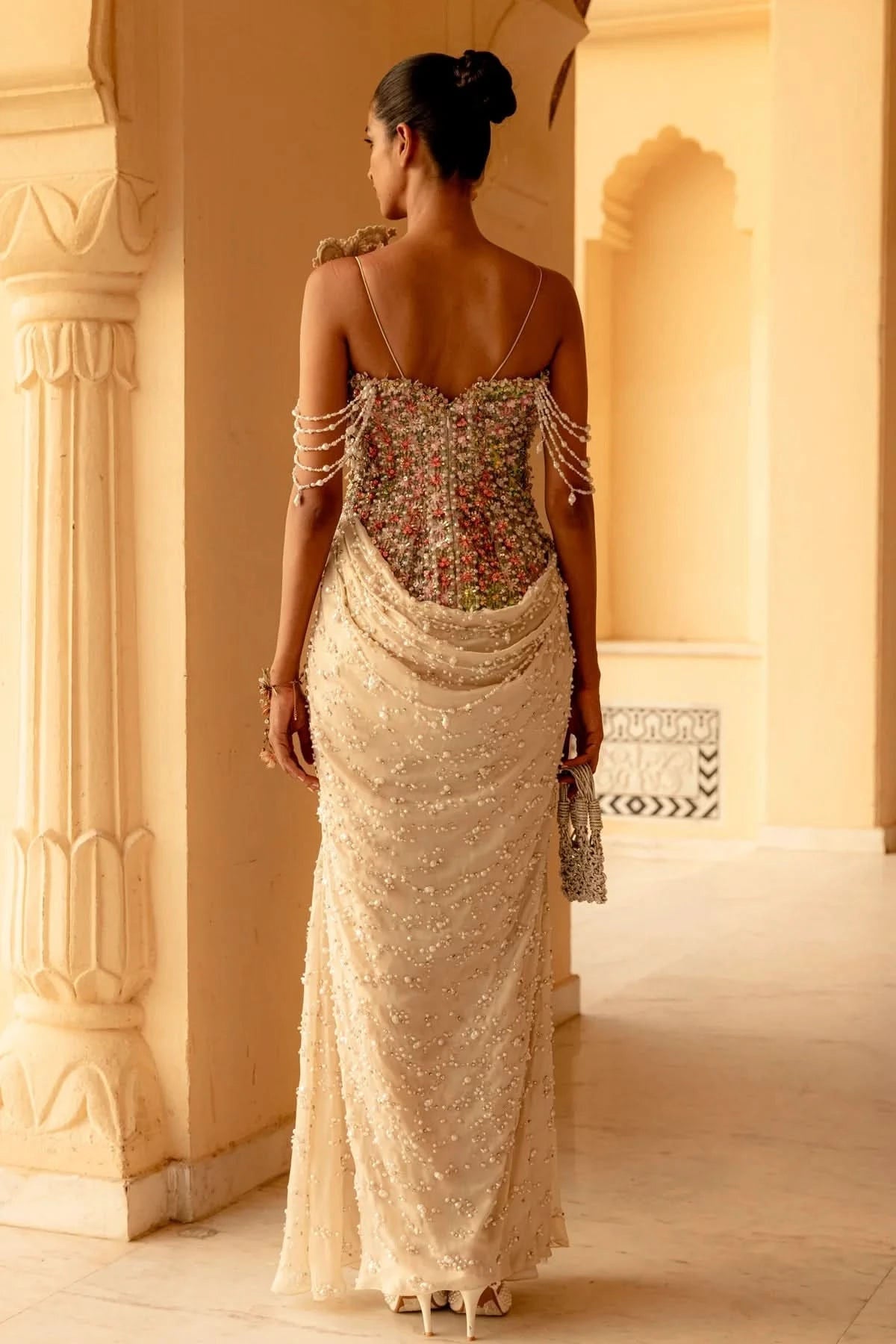 Meliea Draped Saree Gown