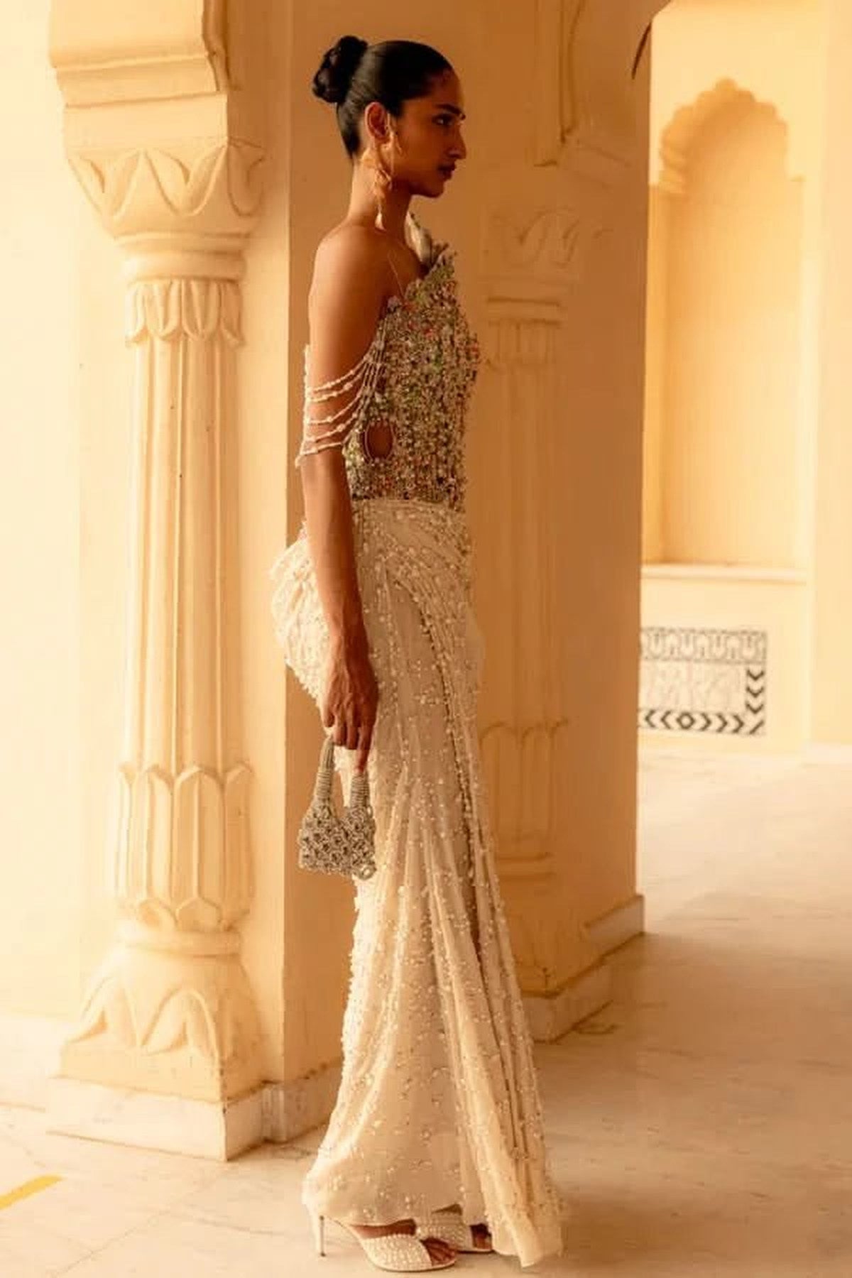 Meliea Draped Saree Gown