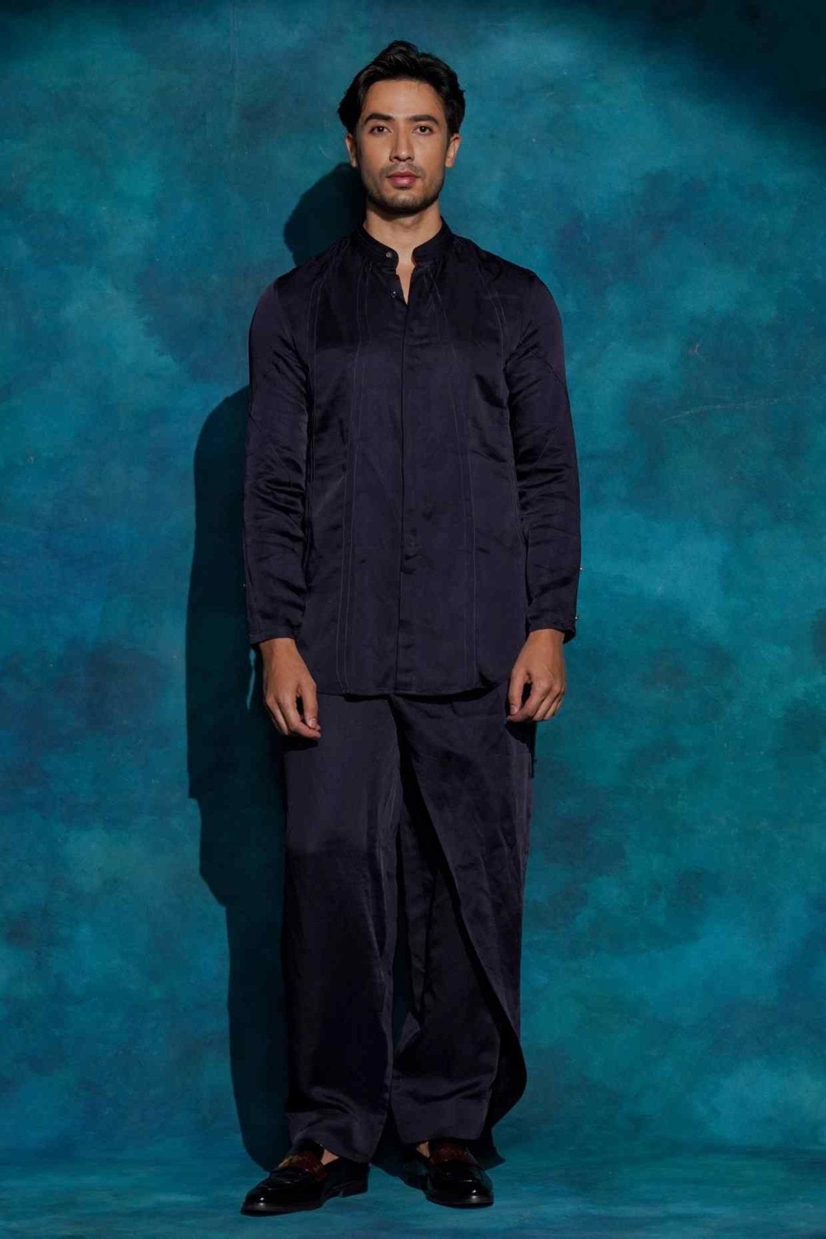MIDNIGHT BLUE  SHIRT SET