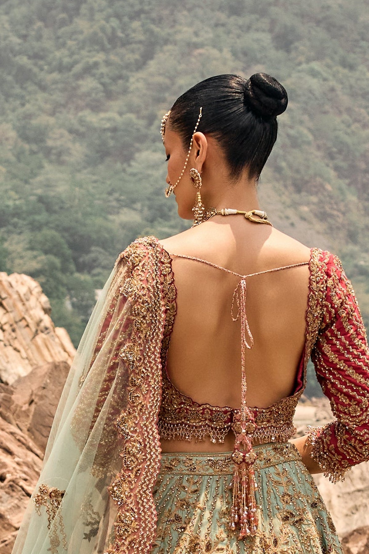 Misty Sage Lehenga