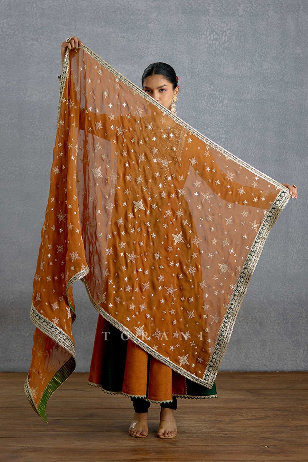 Nooran Sabz Lehar Anarkali Set