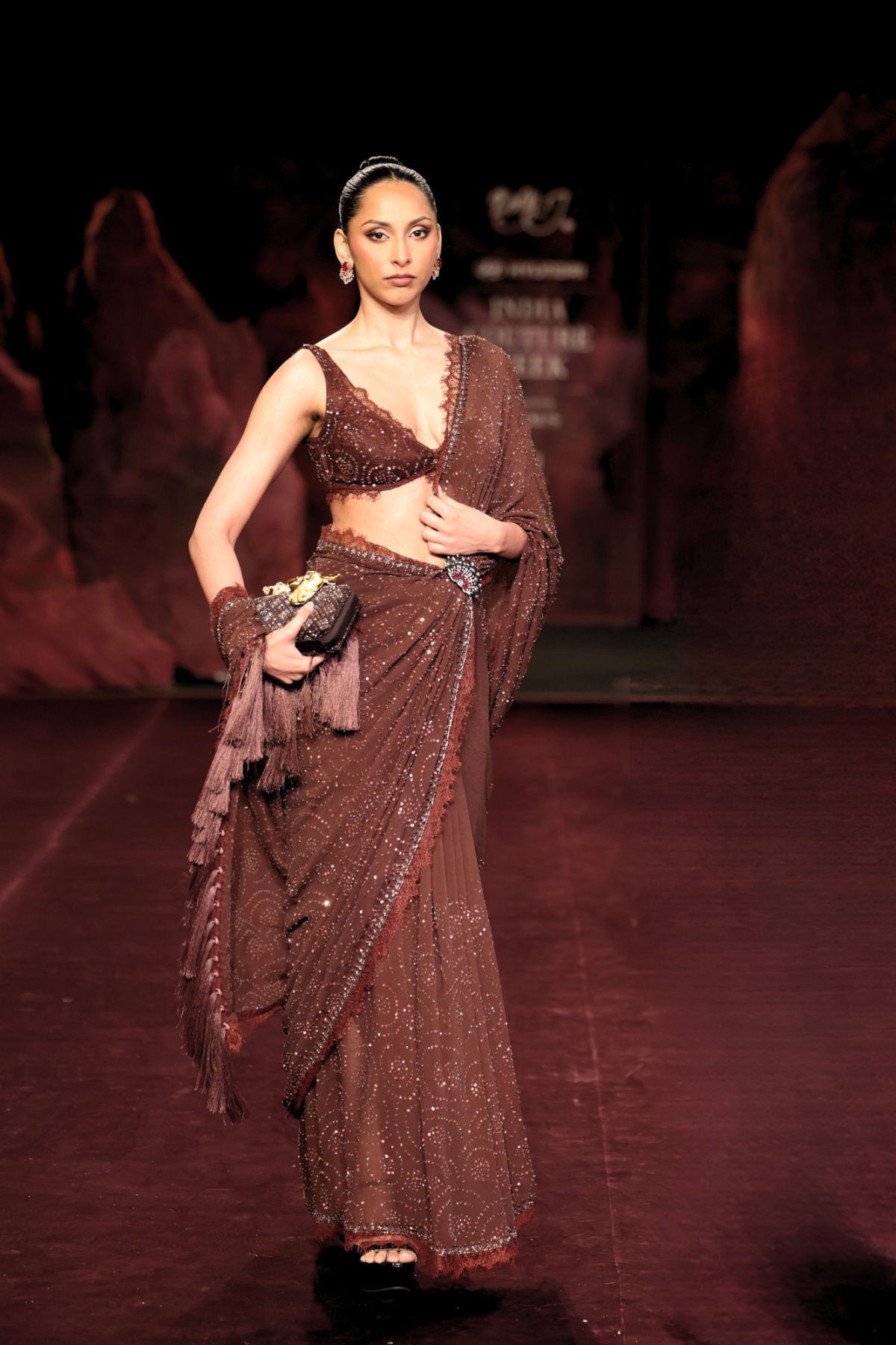 Mocha Noor Saree