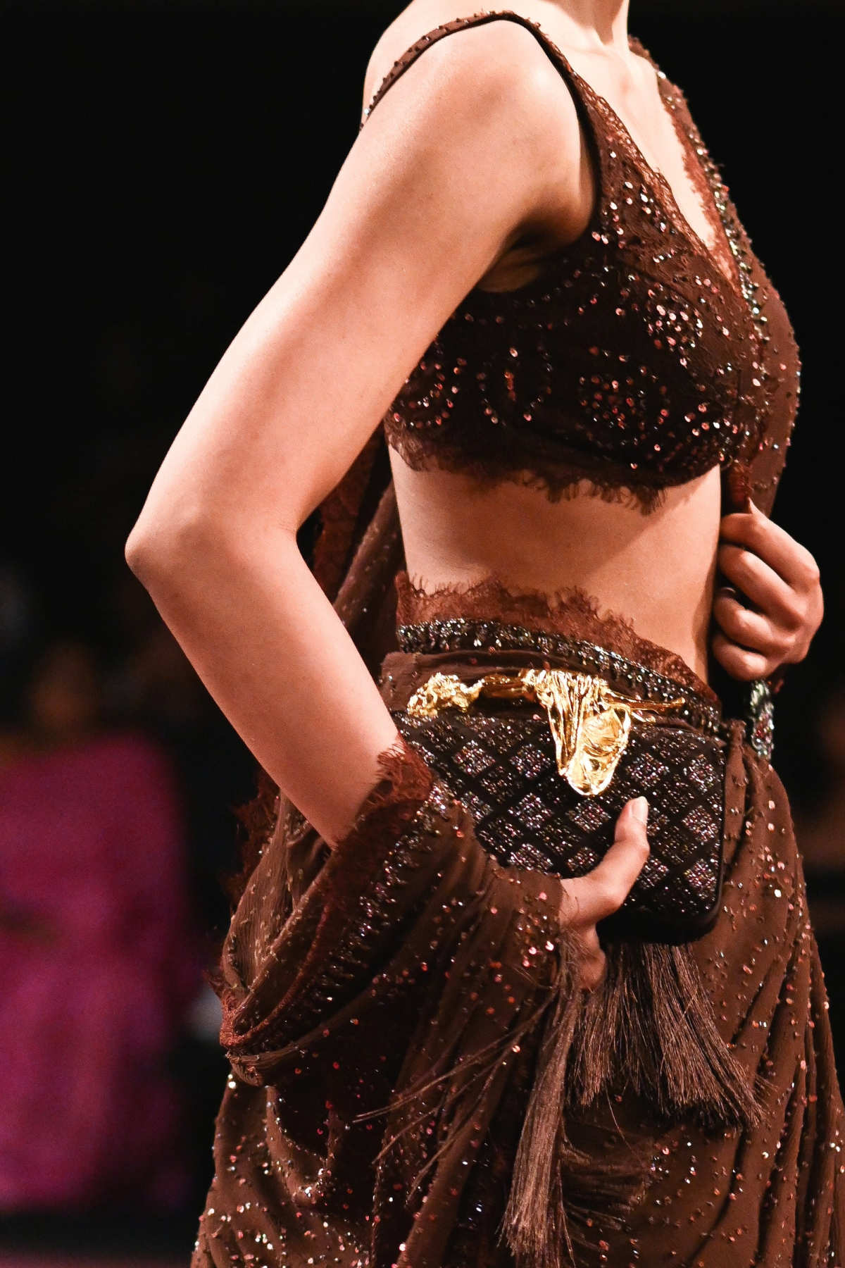 Mocha Noor Saree