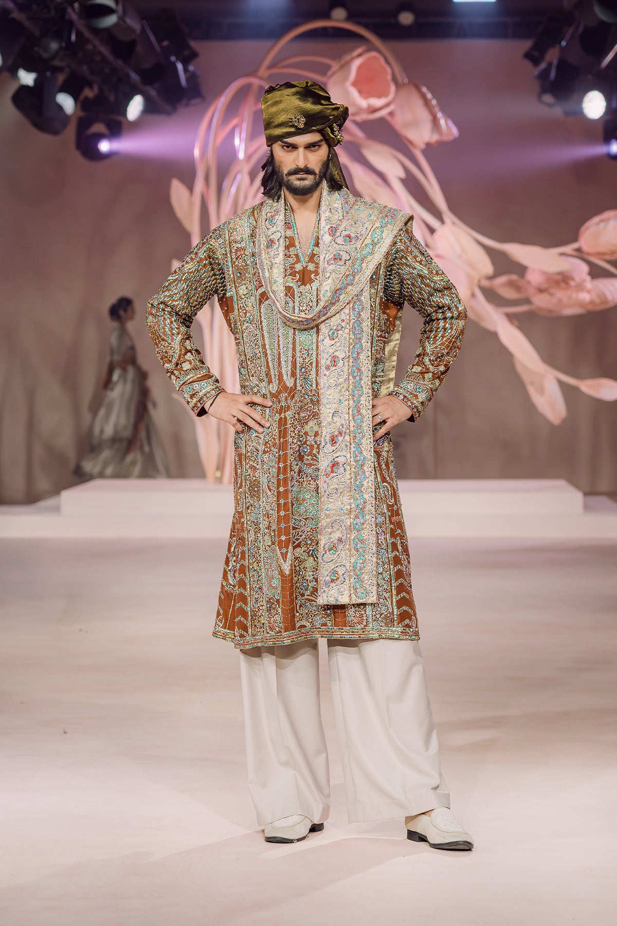 Dilawar - Seal Brown dupion silk kurta
