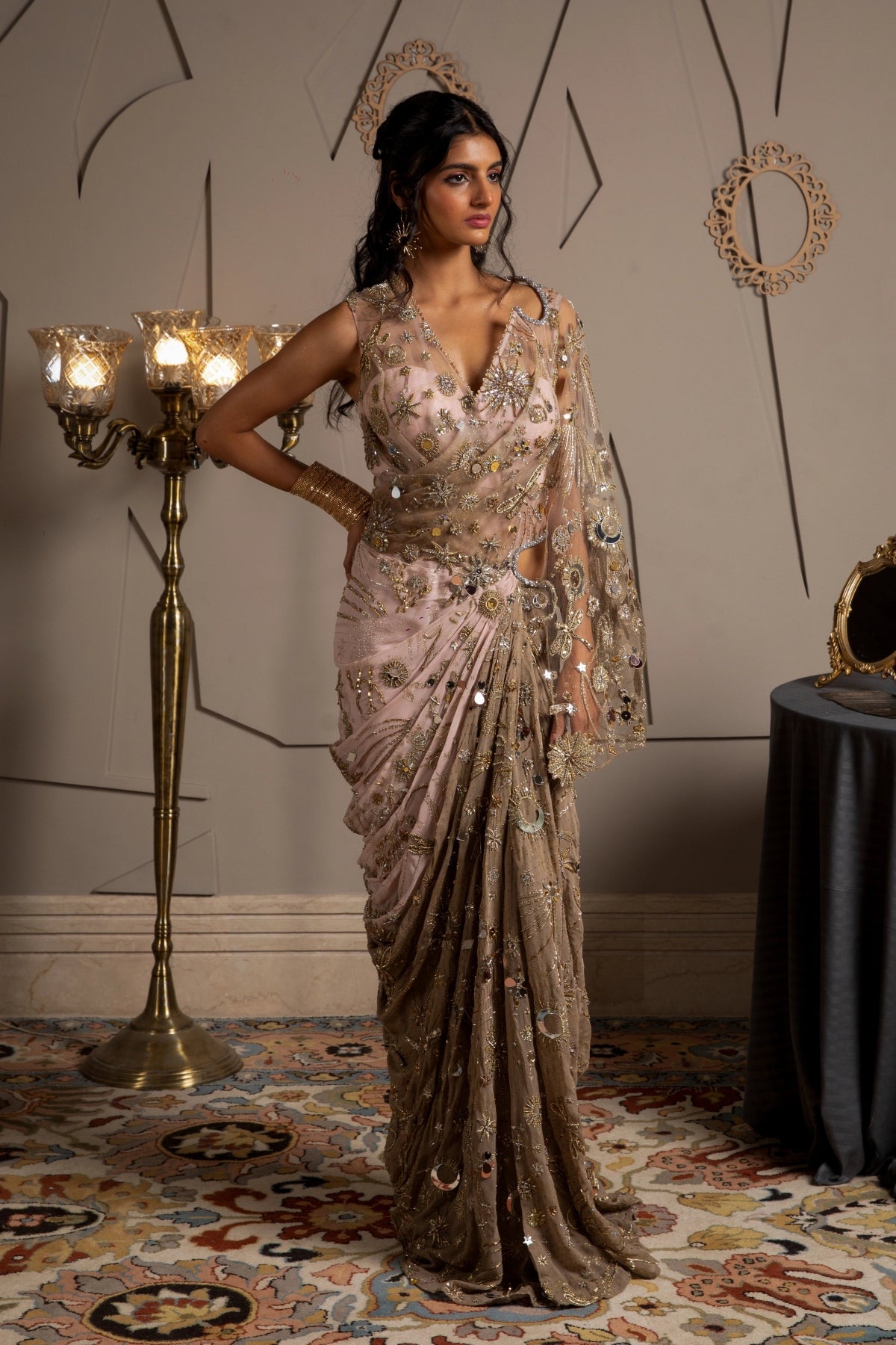 Nysa Kaftan Draped Dress