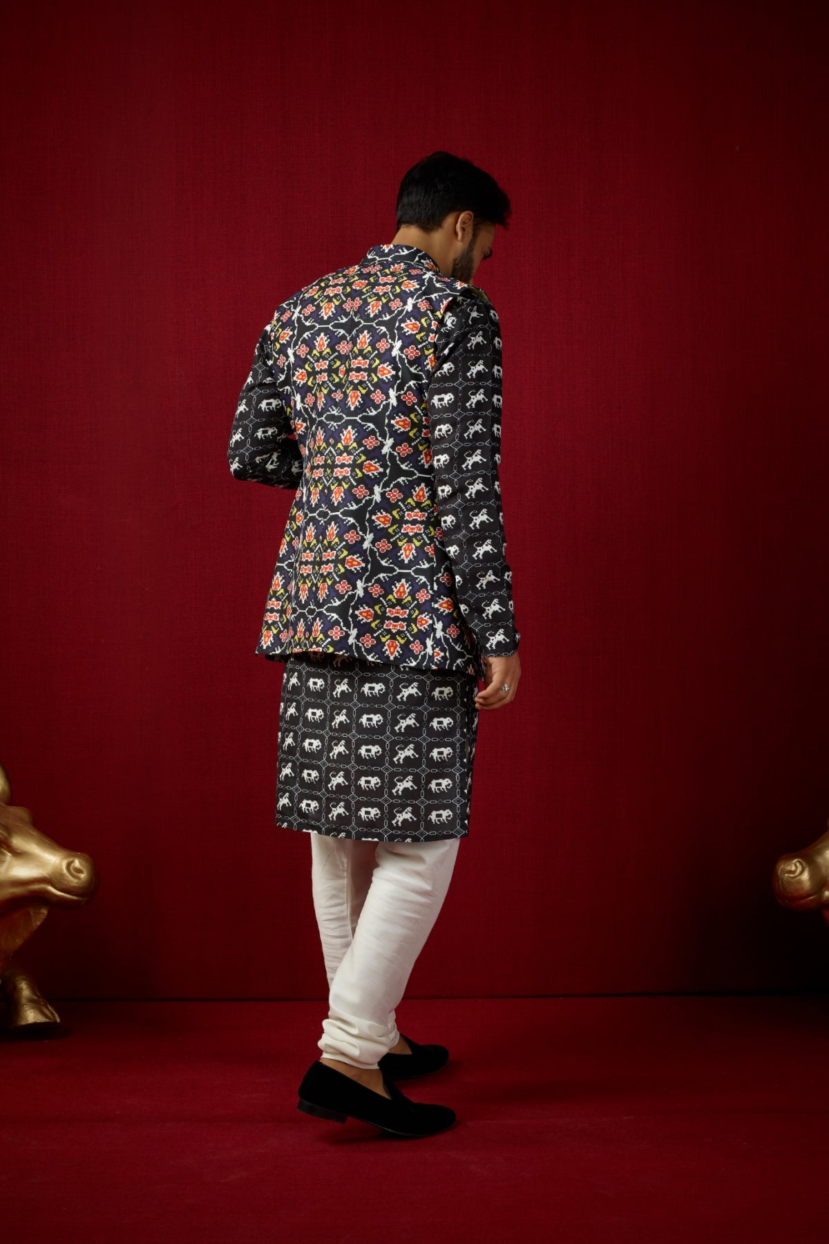 Moz Kurta & Churridar Set with Bandhi