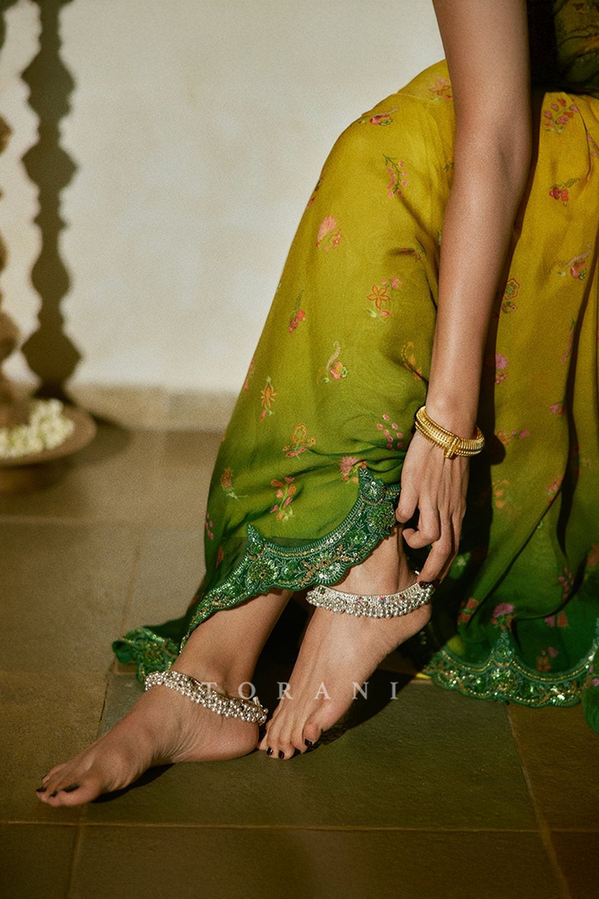 Mrunal Thakur in our Chitrangi Ziya Saree Set