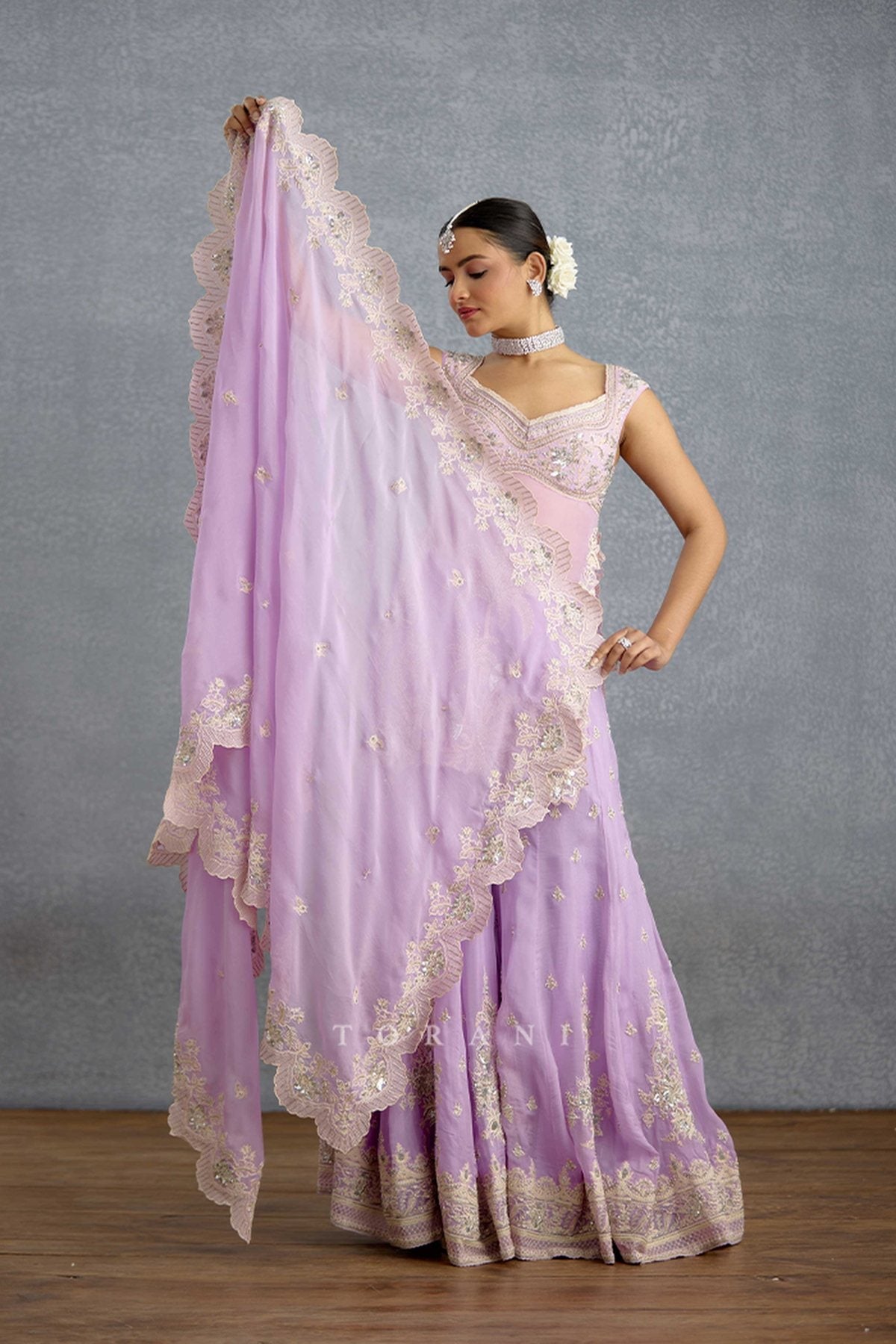 Nairika Chandra Sharara Set