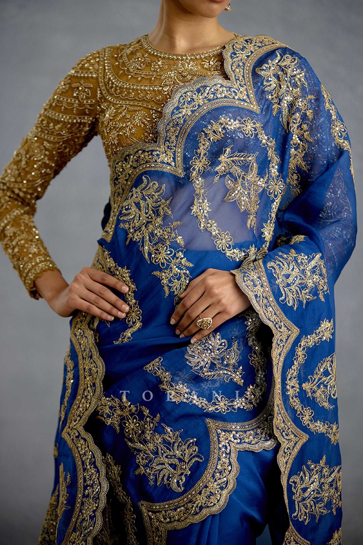 Neelam Shaam Saree