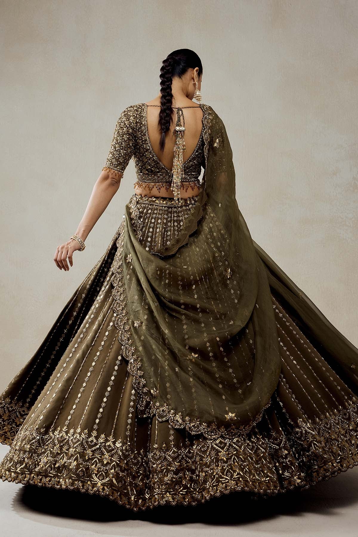 Mehendi Green Lehenga Set