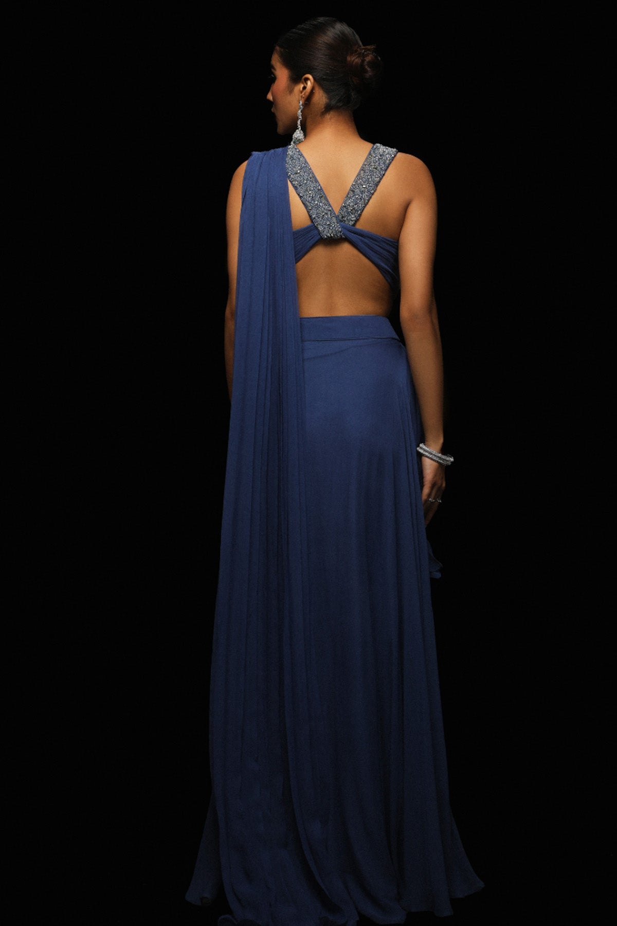 Nocturne Saree