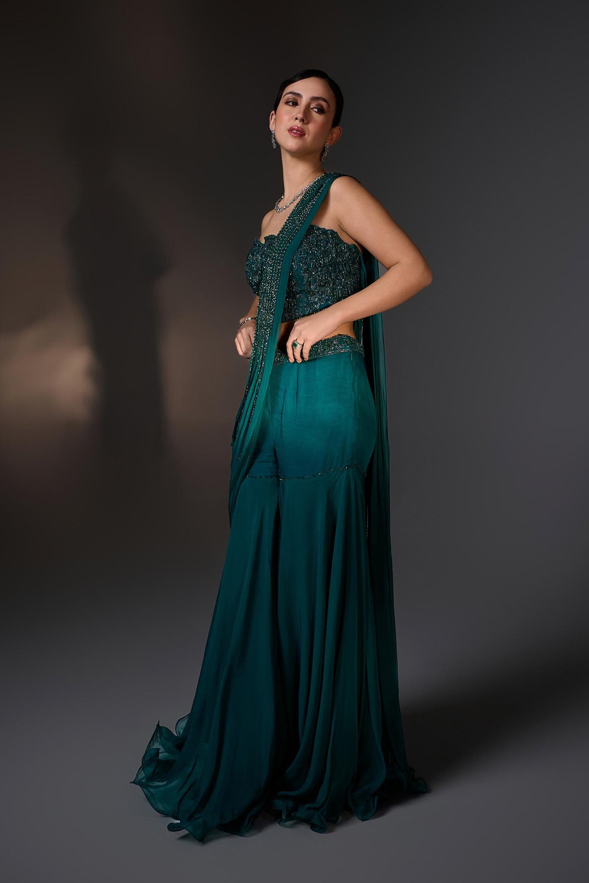 Nora Corset Sharara set
