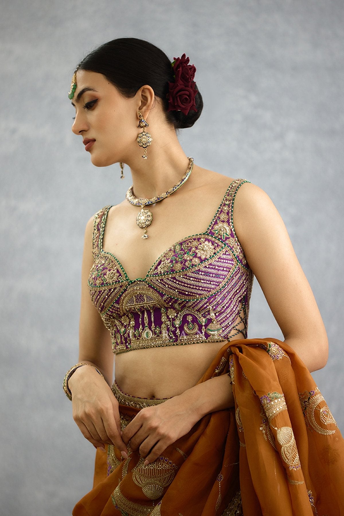 Nuraan Rangsaaz Omaira Saree Set