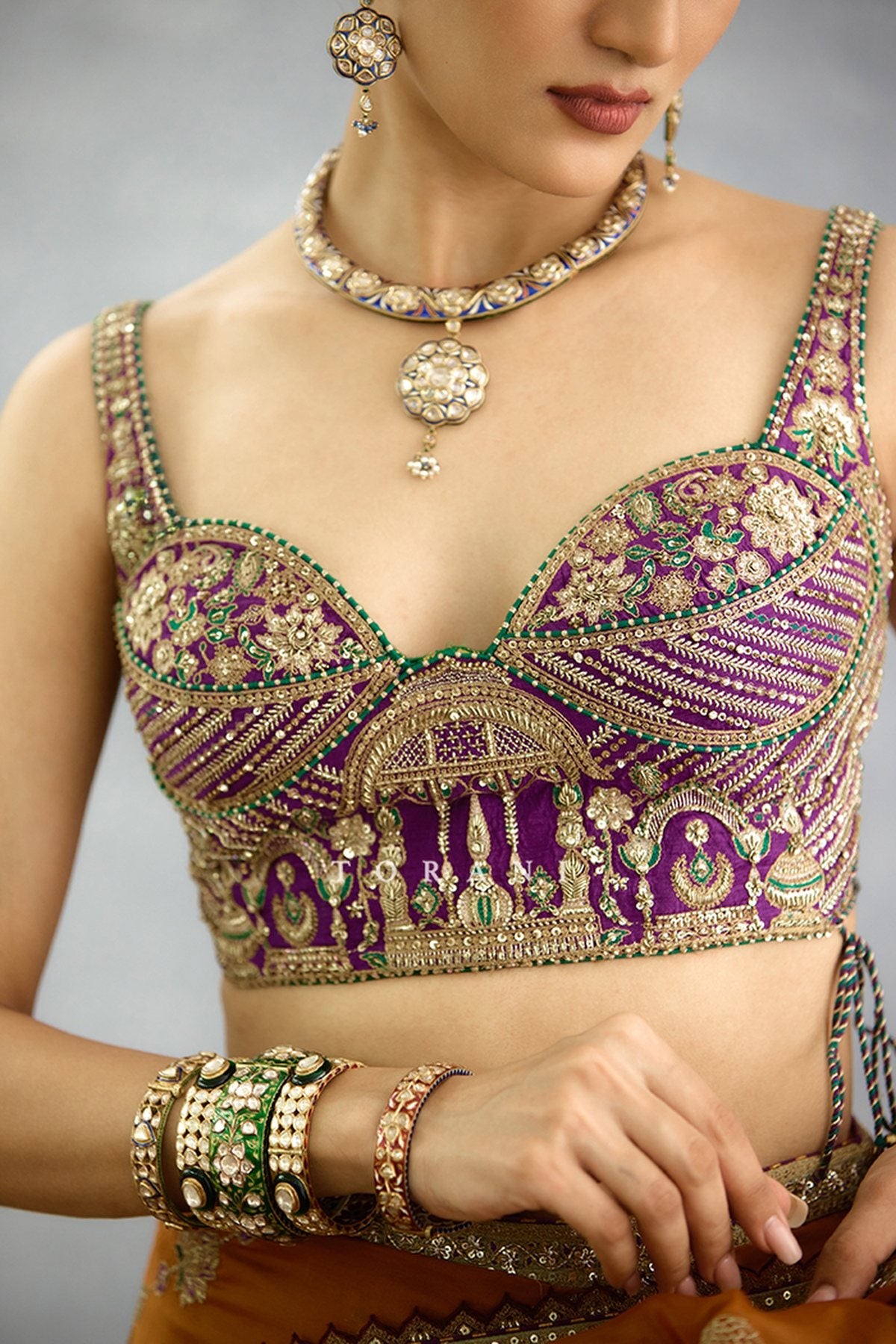Nuraan Rangsaaz Omaira Saree Set
