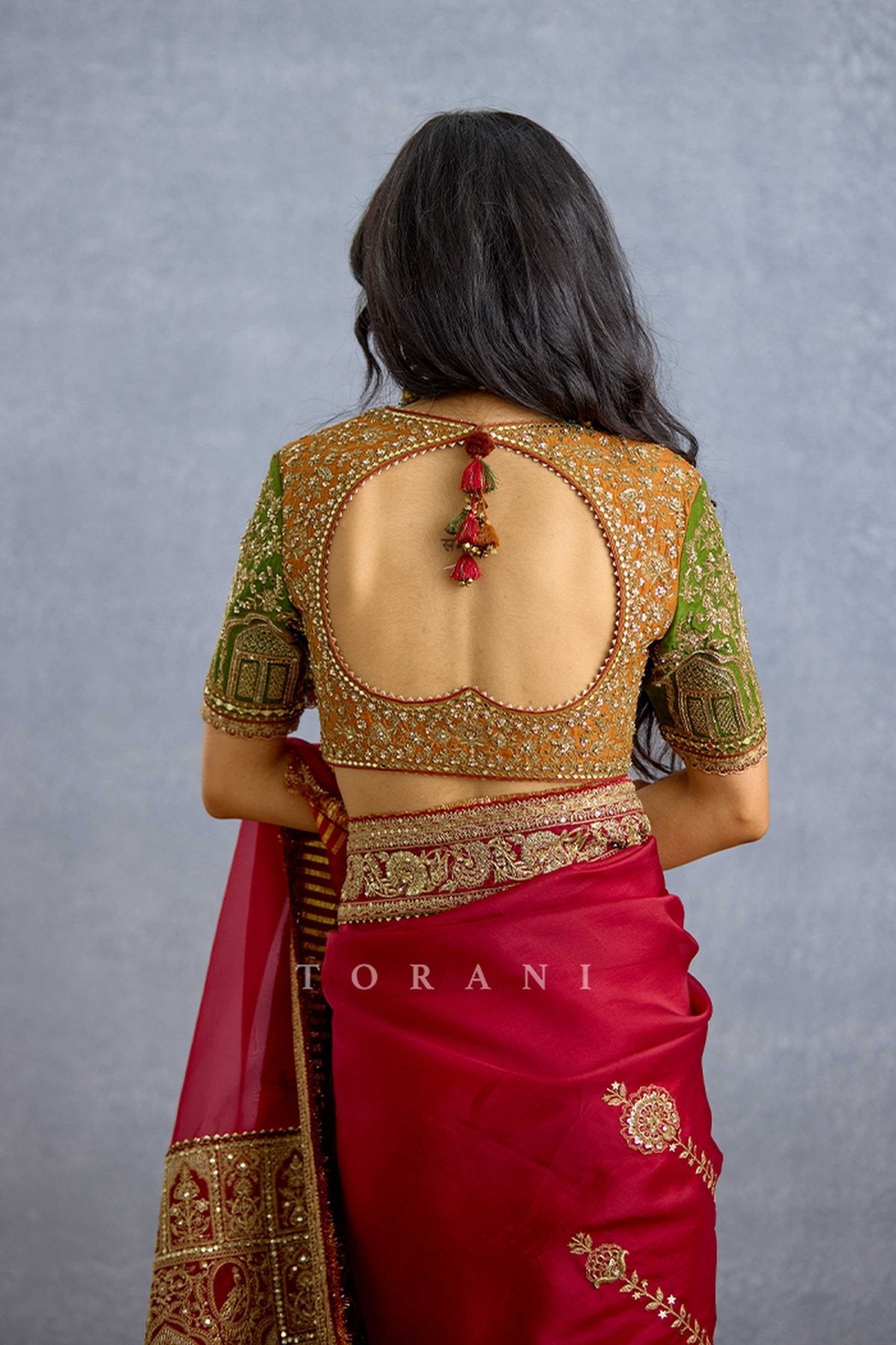 Nuraan Sabz Mehel Blouse