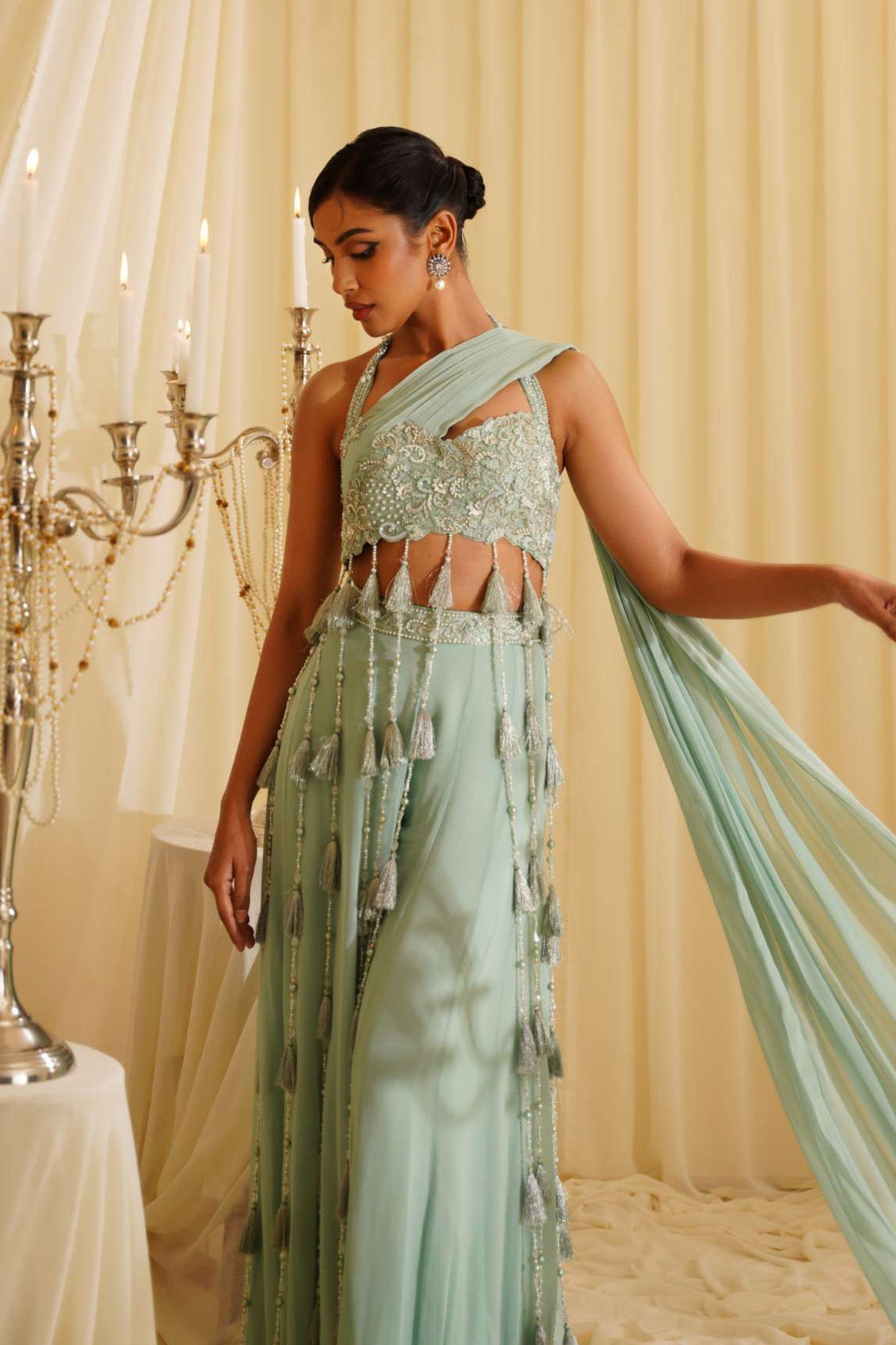 Oliver Crop-top Sharara Set