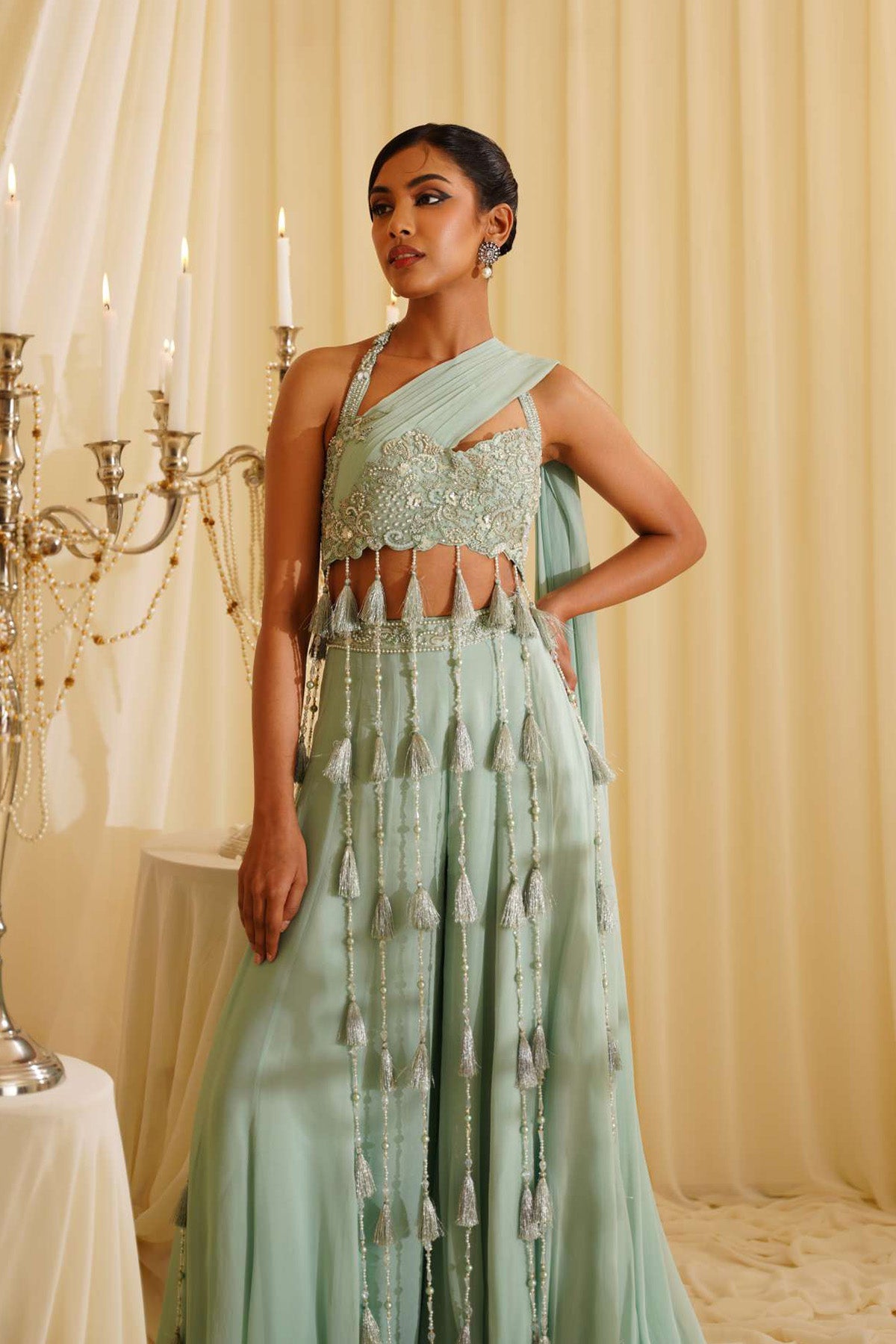 Oliver Crop-top Sharara Set