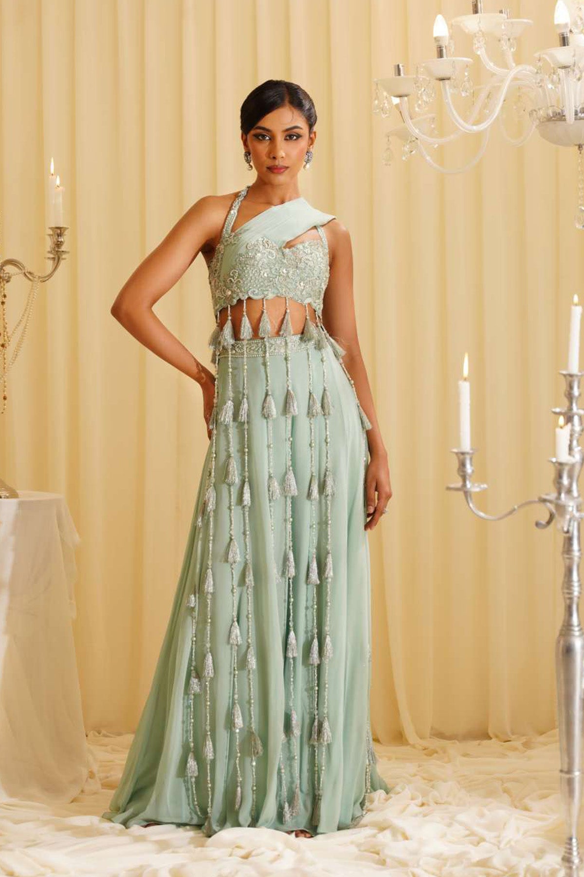 Oliver Crop-top Sharara Set