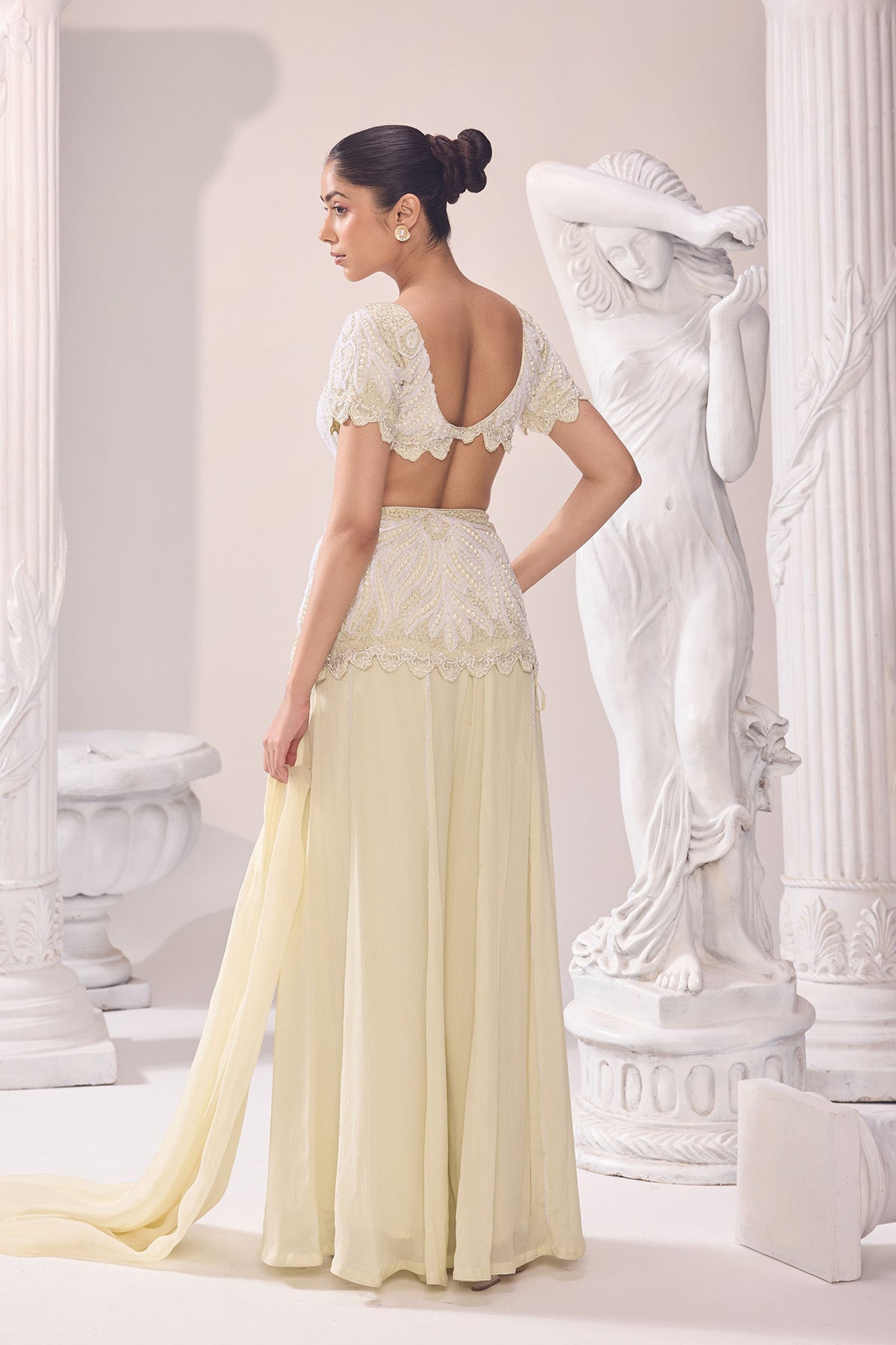 Yashika Khatri in Olivia Peplum Sharara set