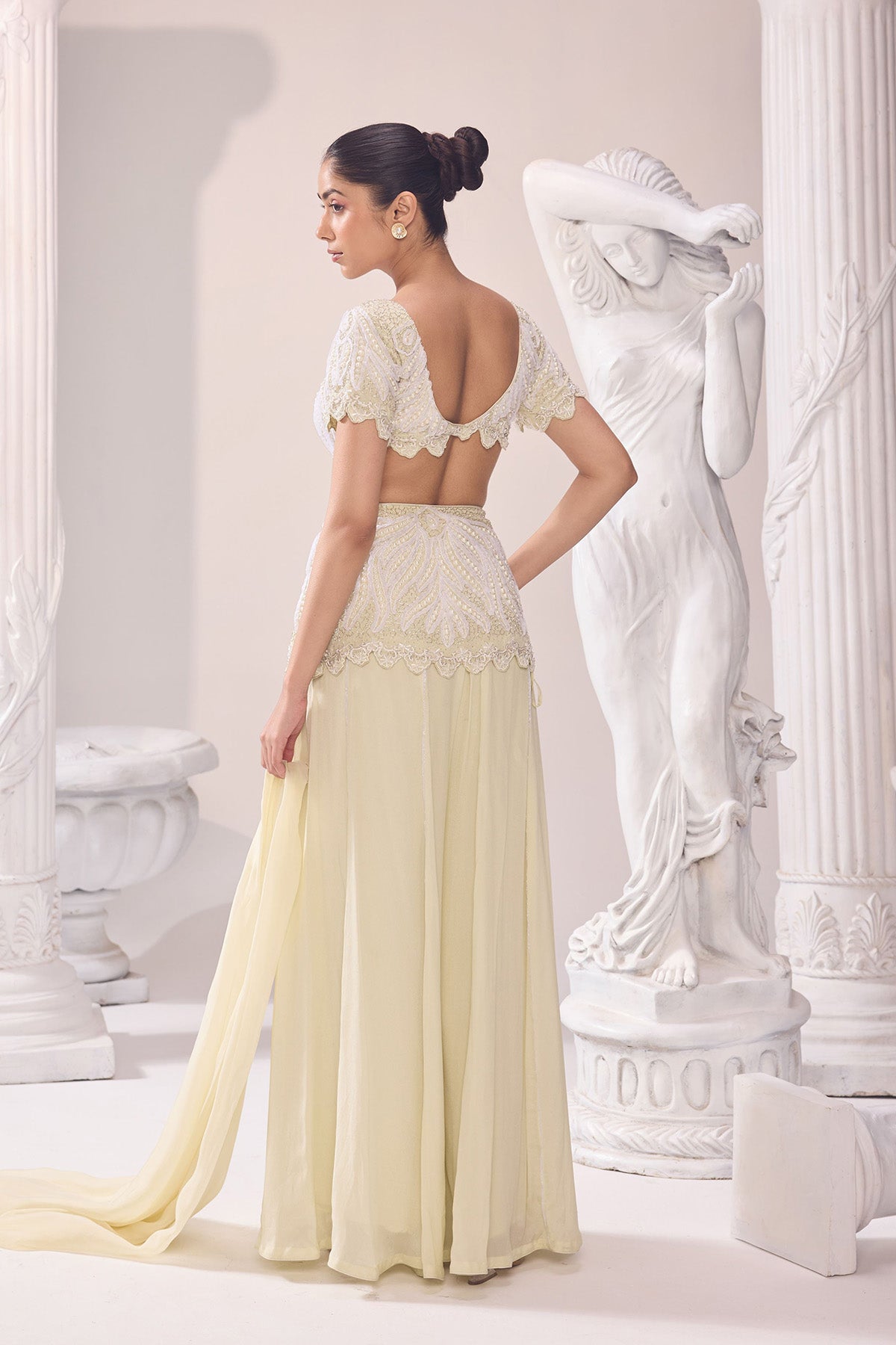 Olivia Peplum Sharara set