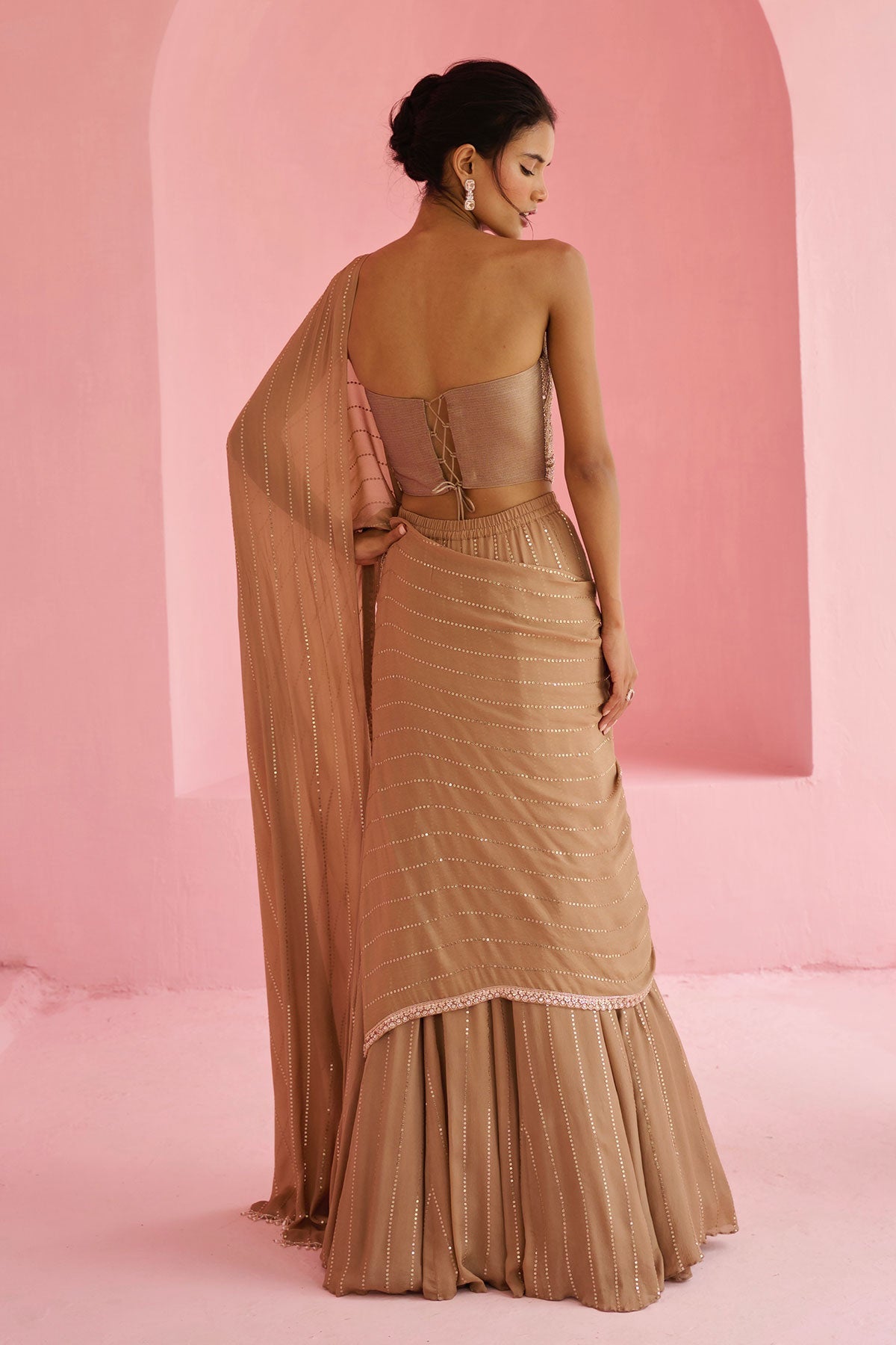 Stella Pre-Drape Saree - Ready To Ship