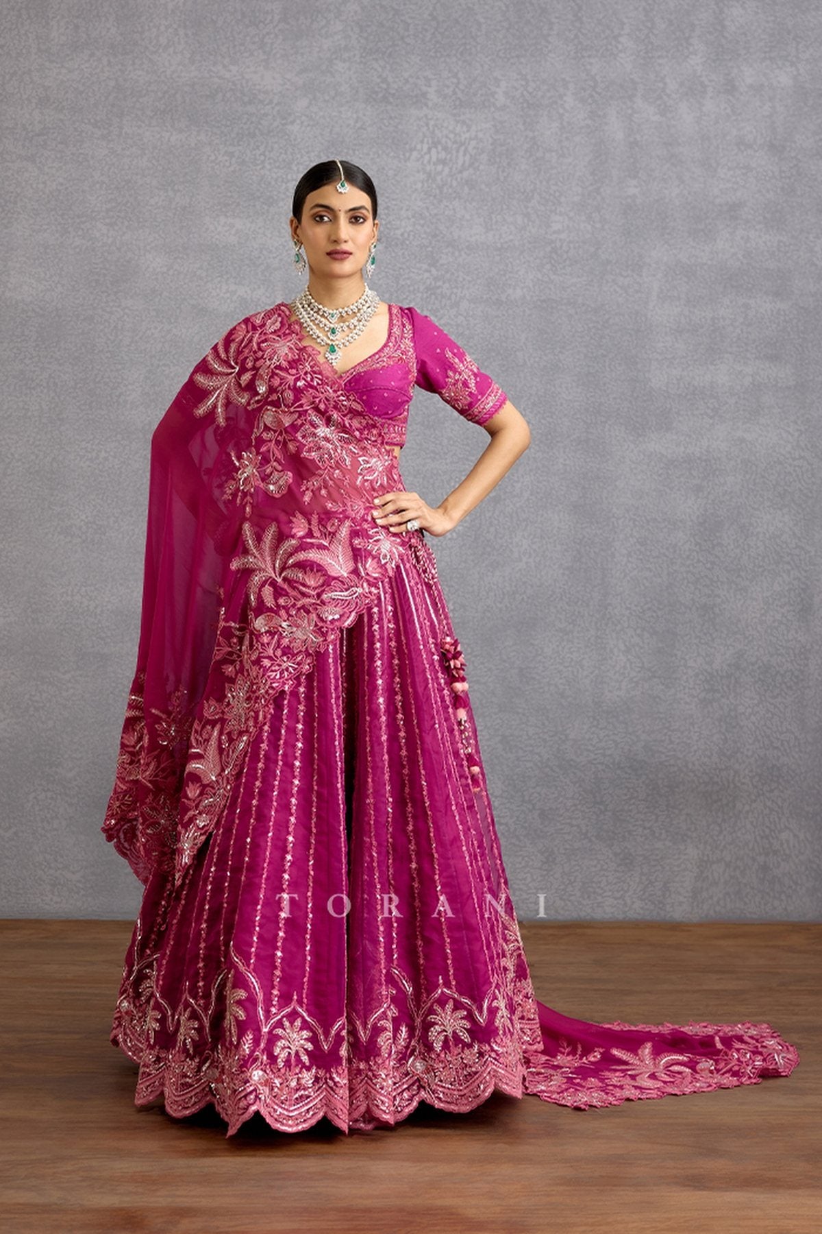 Padmaraga Wrija Lehenga Set