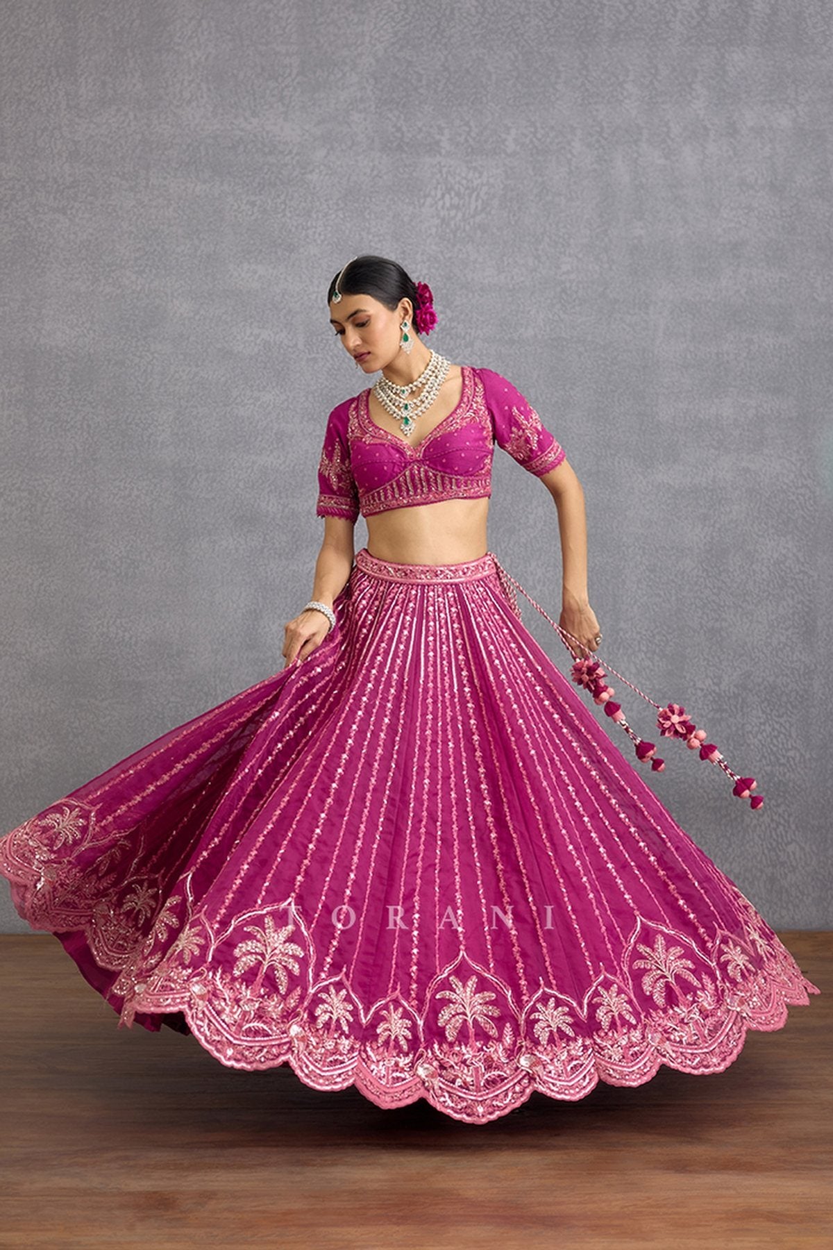 Padmaraga Wrija Lehenga Set