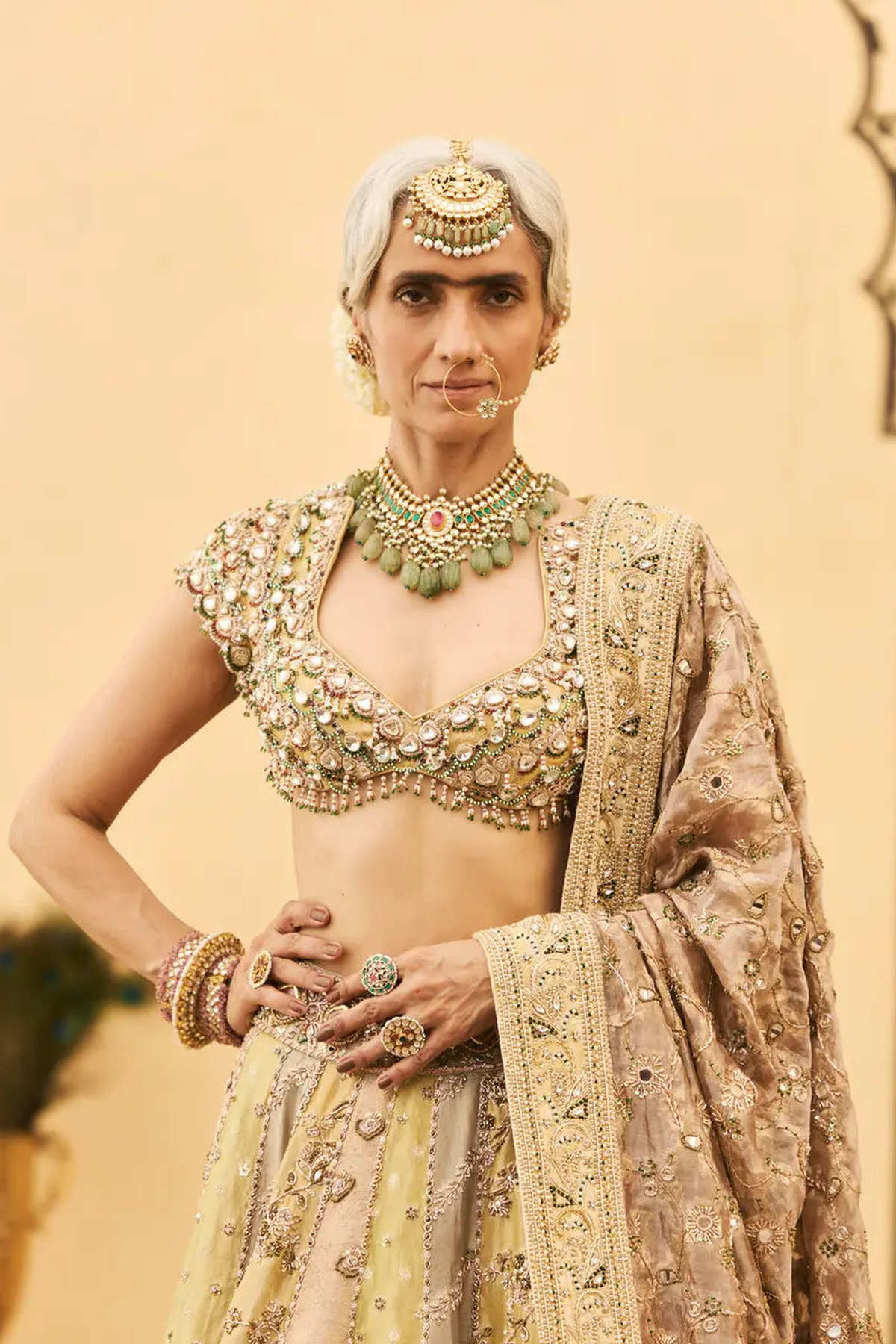 Pallavi Tissue Brocade Lehenga Set