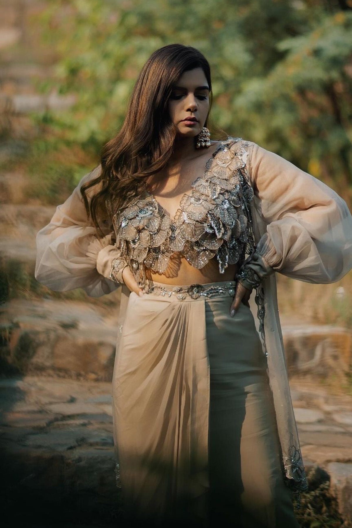 Pallavi Singh in Pansies Set
