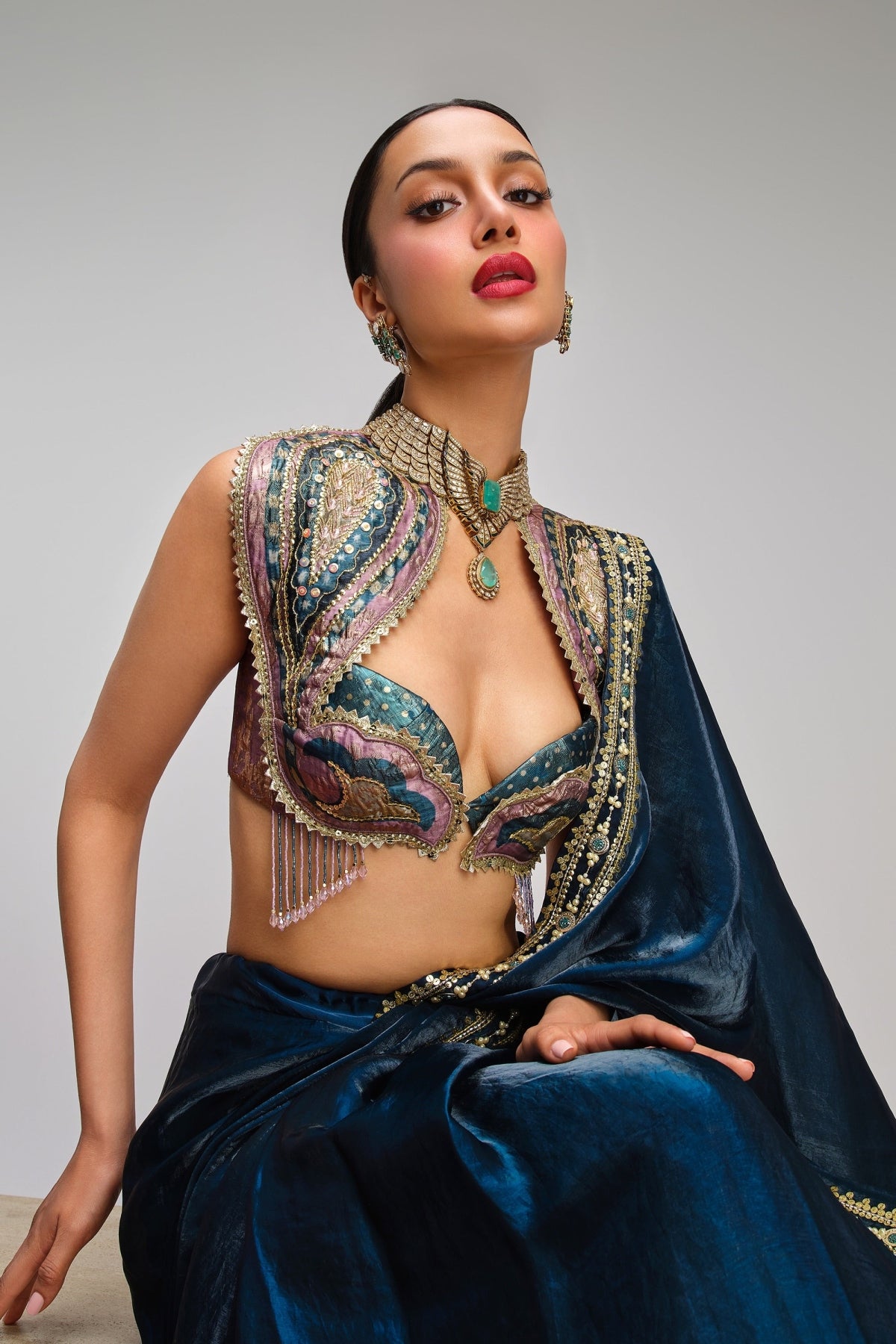 POP PEAKCOCK - Saree Set