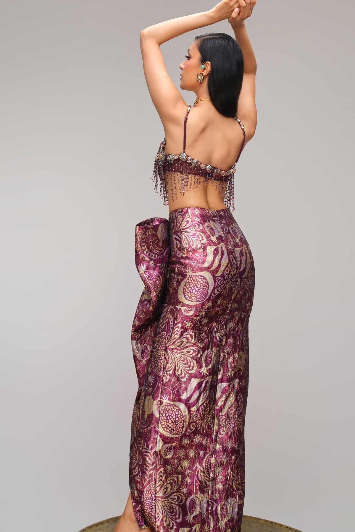 The Draped Glass Wine - Top