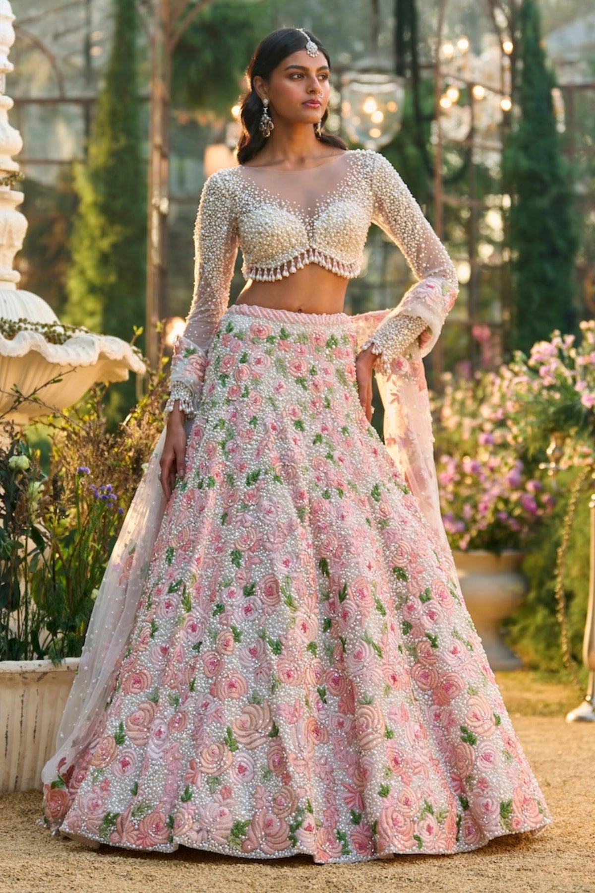 Pearl Floral Lehenga Set
