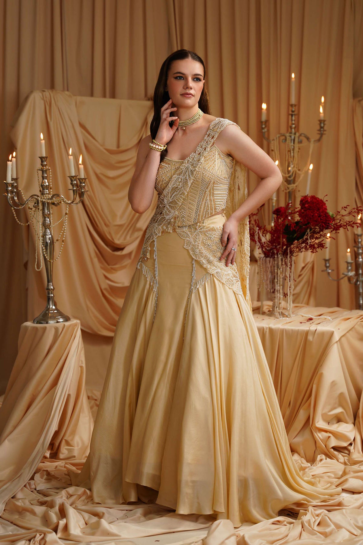 Phoebe Corset-lehenga set