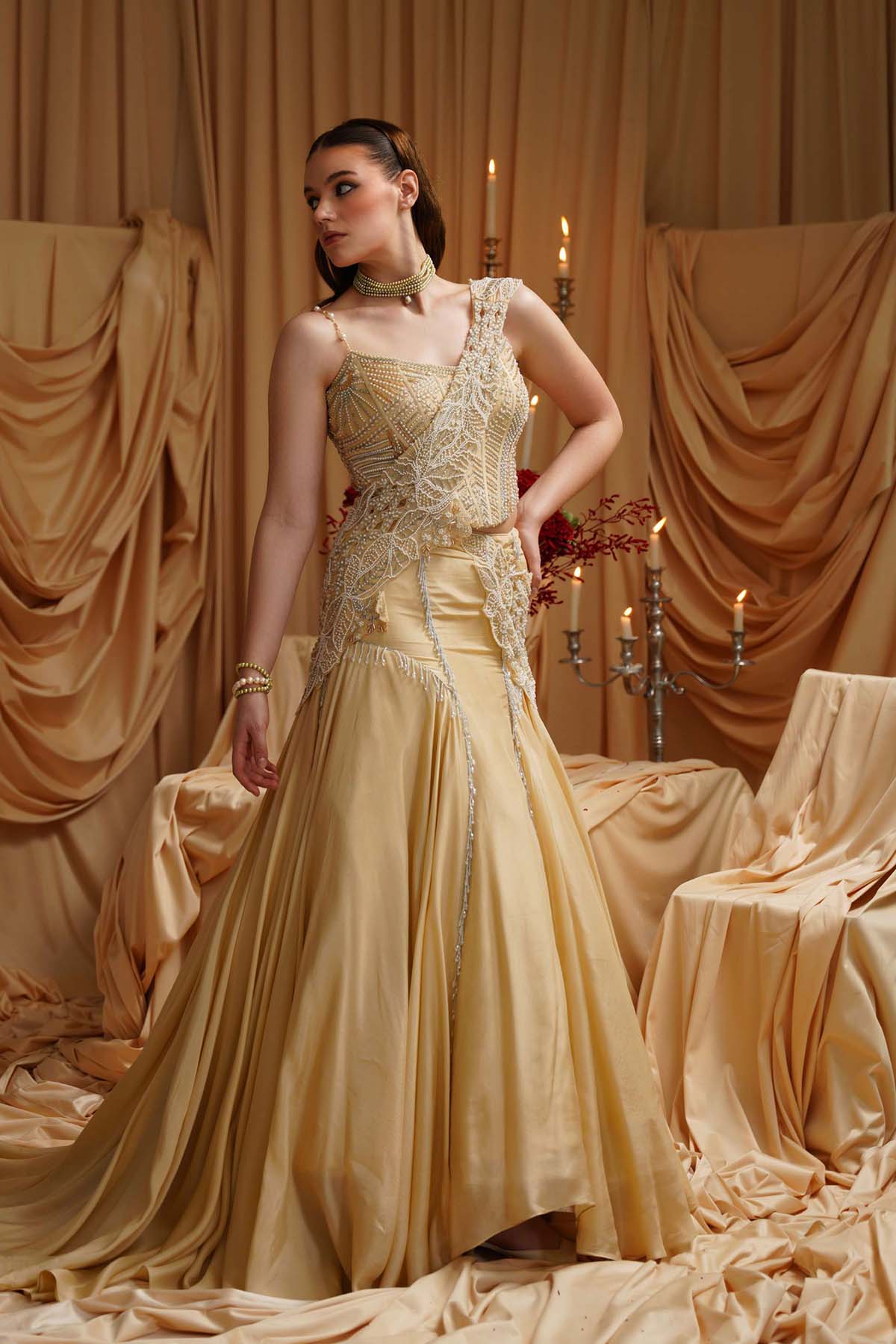 Phoebe Corset-lehenga set