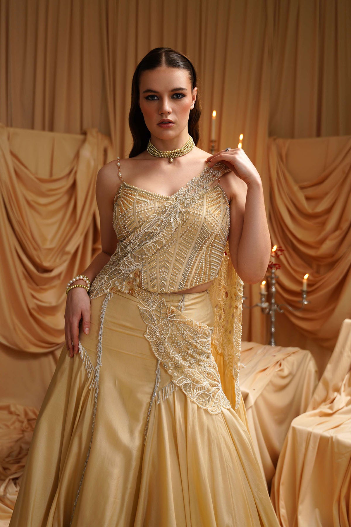 Phoebe Corset-lehenga set