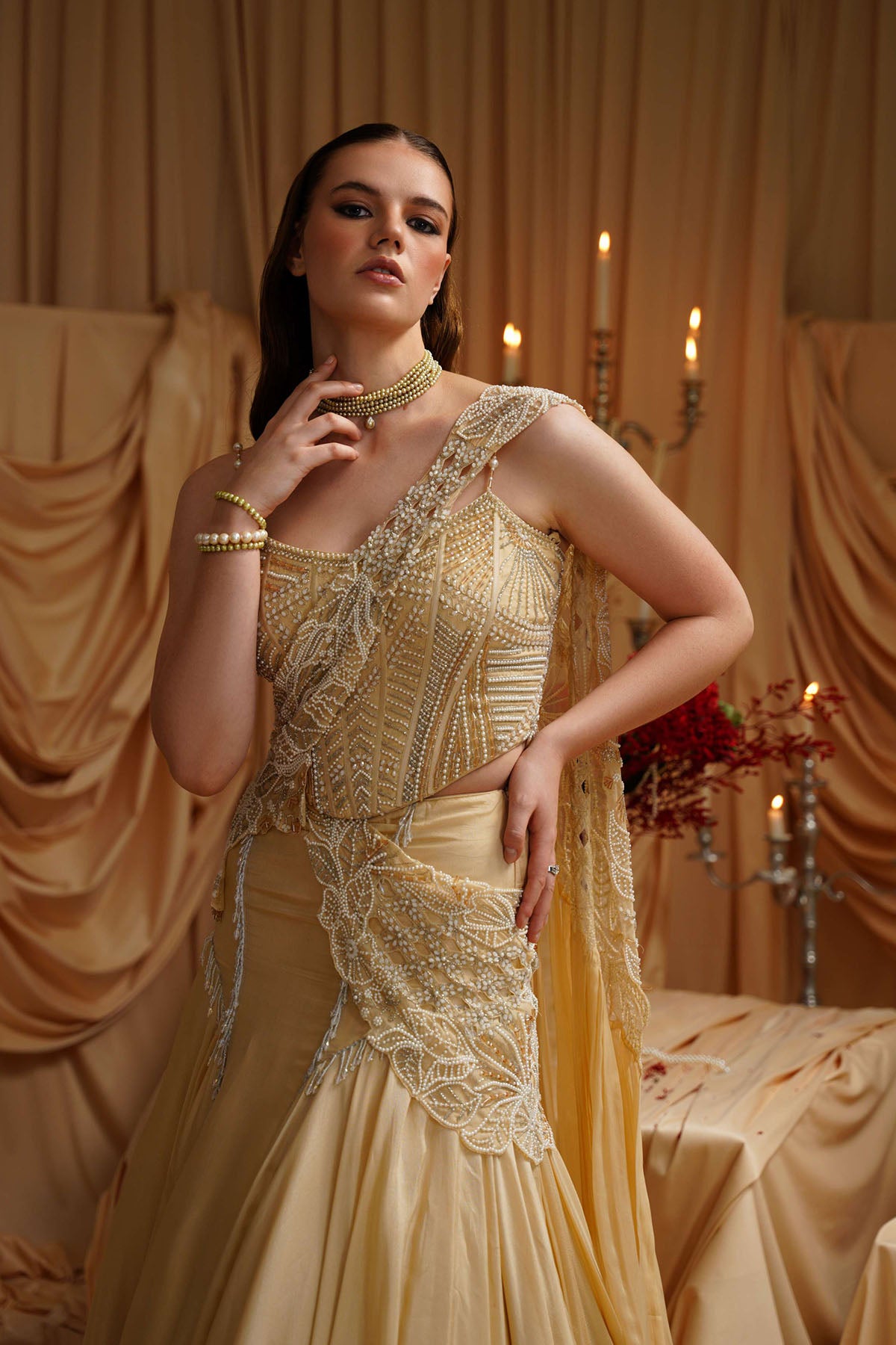 Phoebe Corset-lehenga set