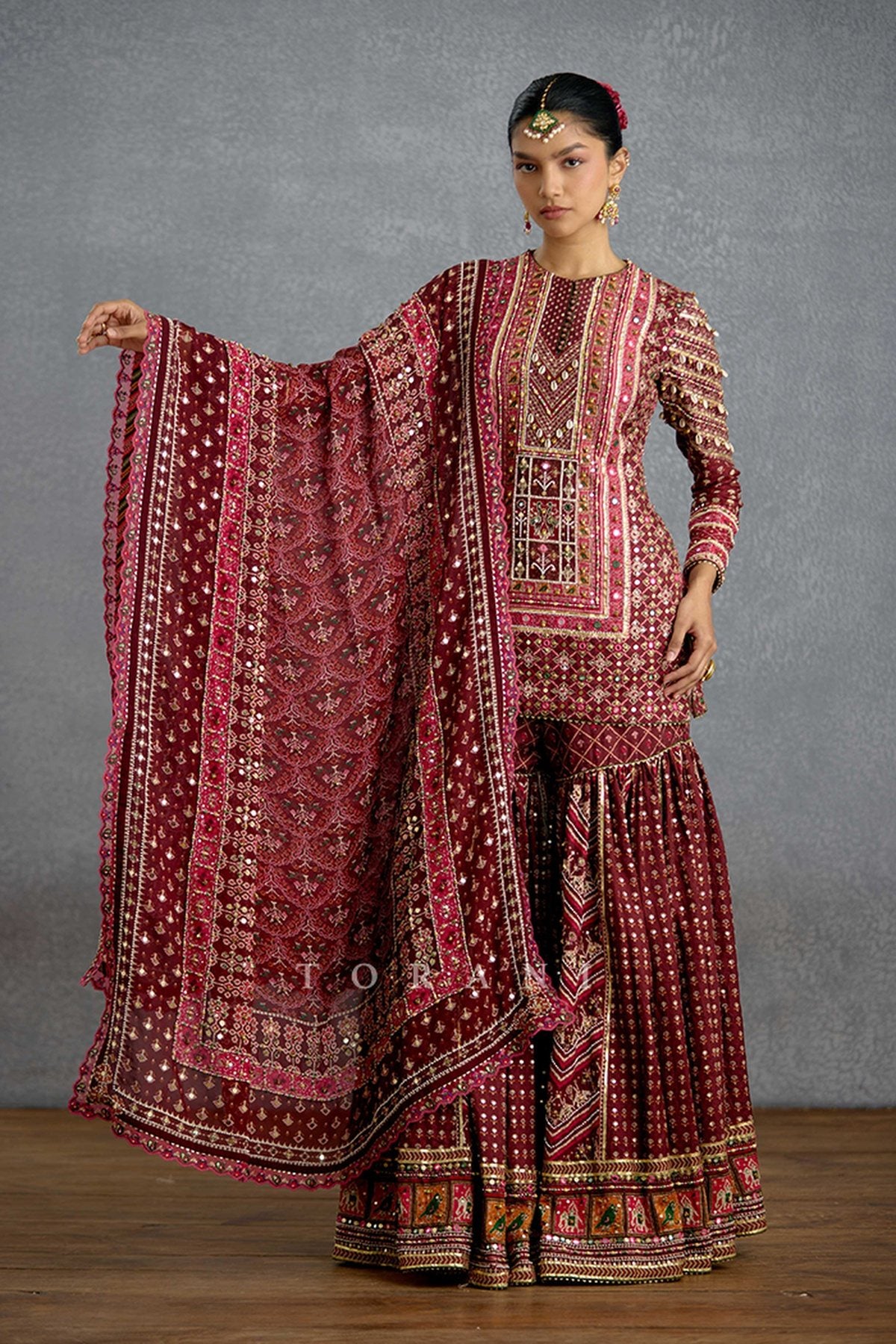 Zeenat Virasa Sharara Set