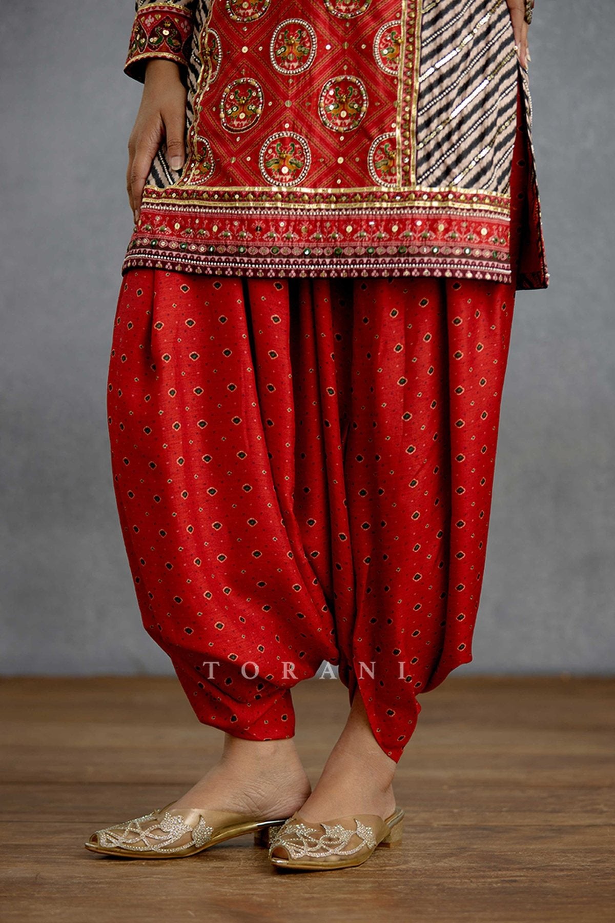 Raktima Patola Cowl Kurta Set
