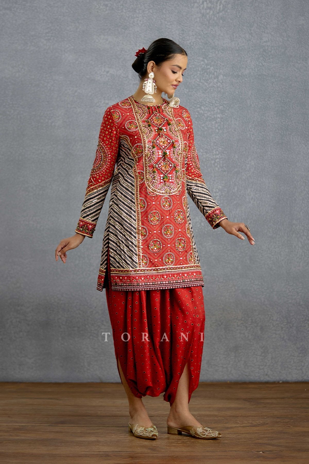 Raktima Patola Cowl Kurta Set