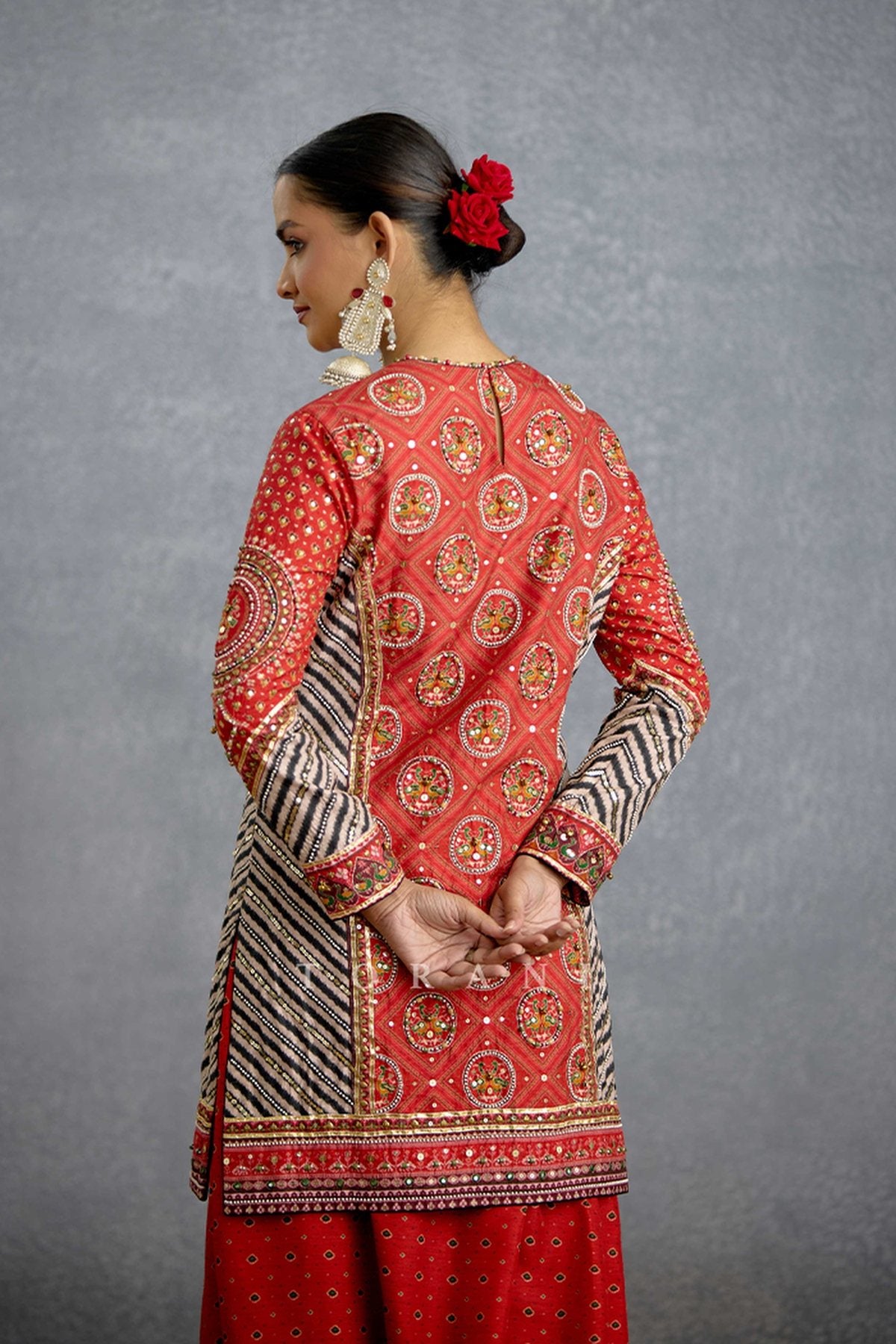 Raktima Patola Cowl Kurta Set