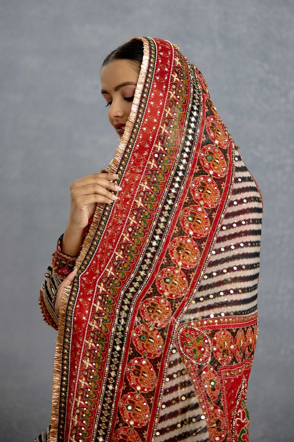 Raktima Patola Cowl Kurta Set