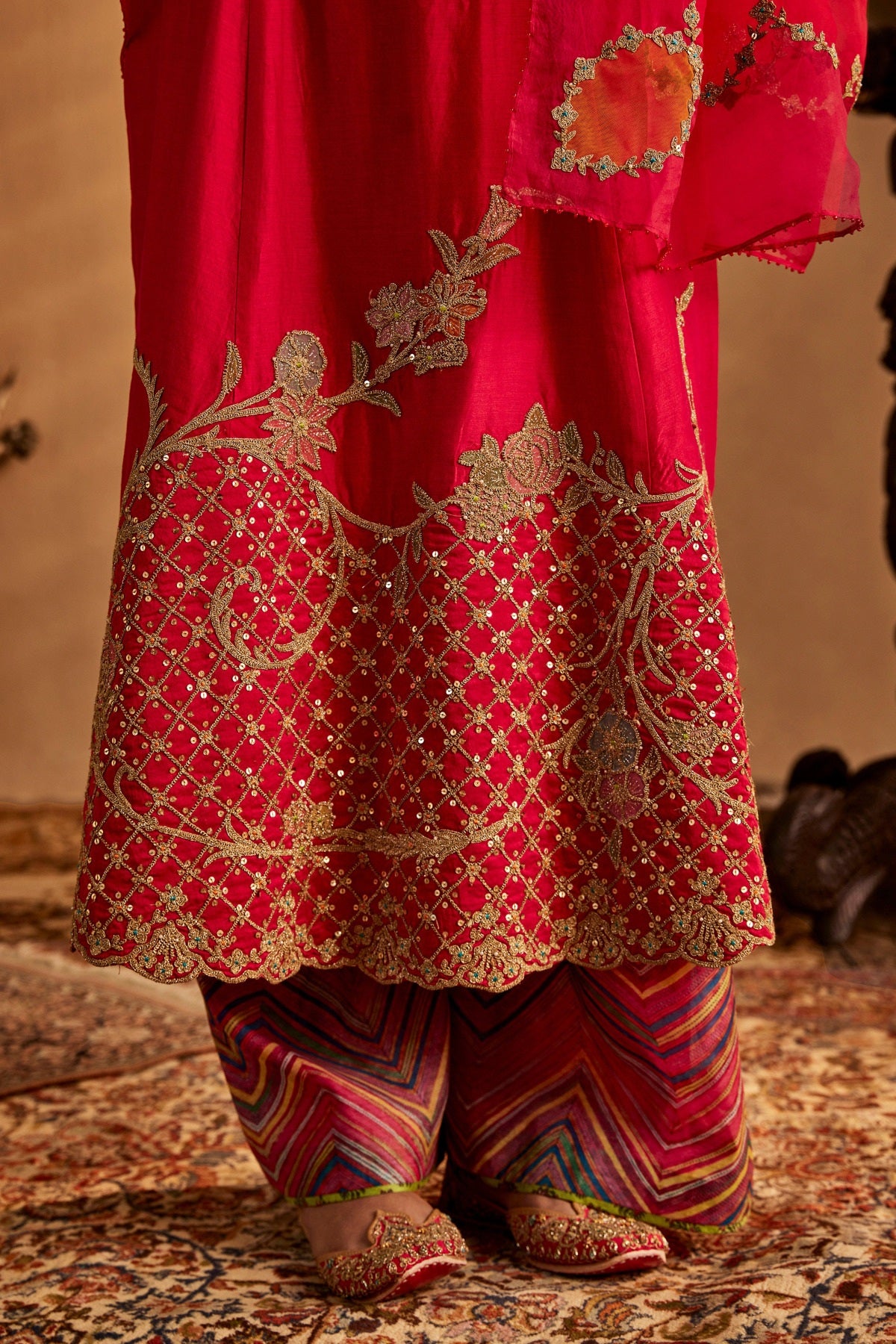 Rani Pink Kurta Set