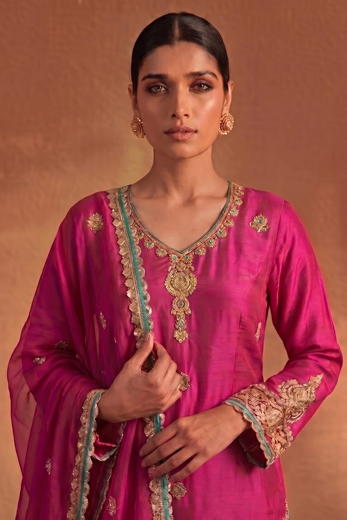 Rani Pink Sharara Set