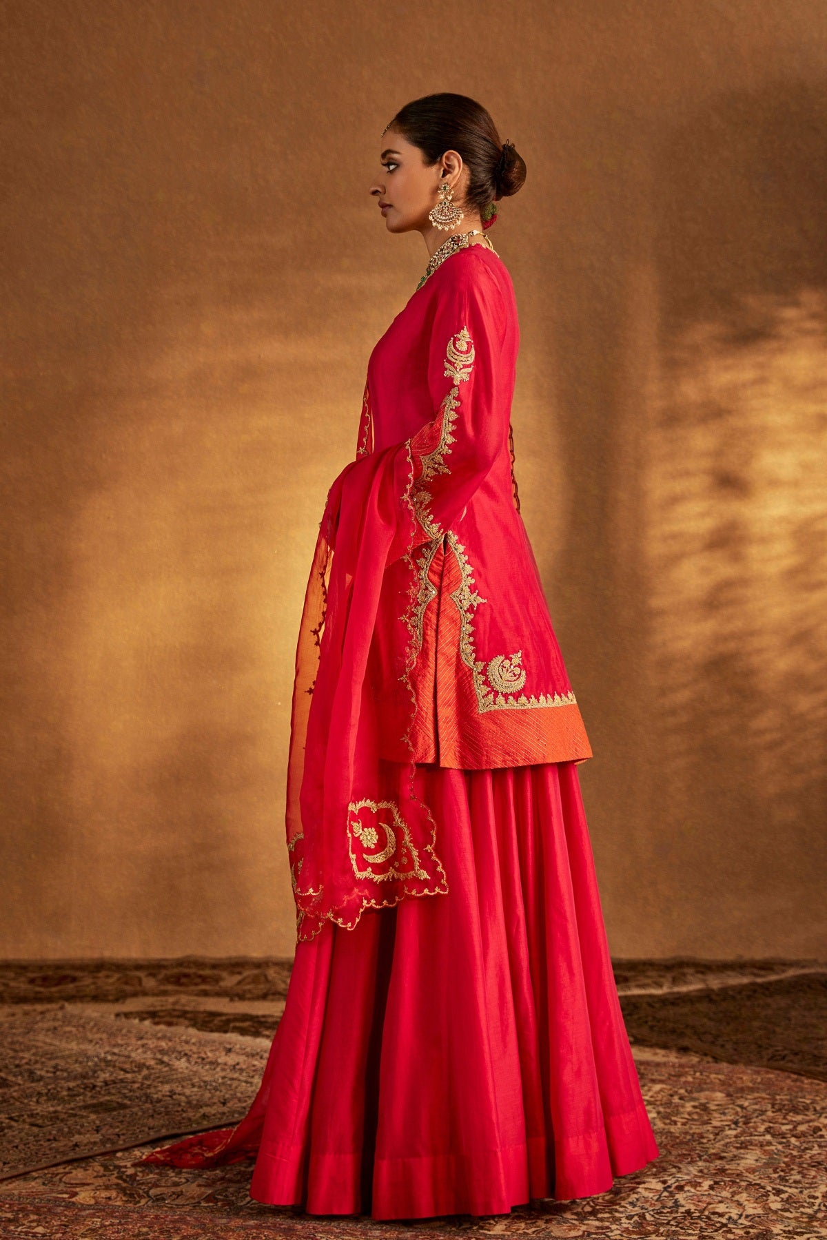 Deep Pink Sharara Set