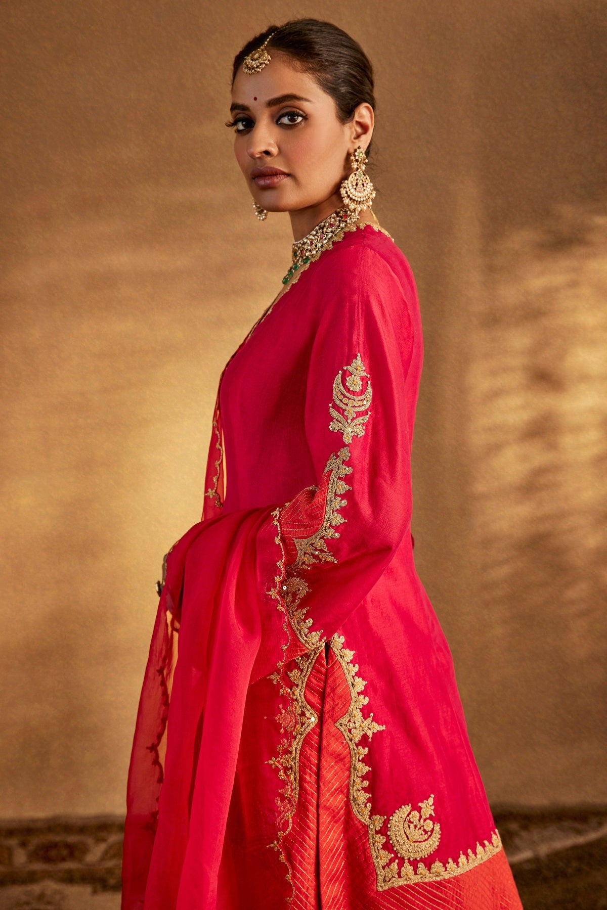 Deep Pink Sharara Set