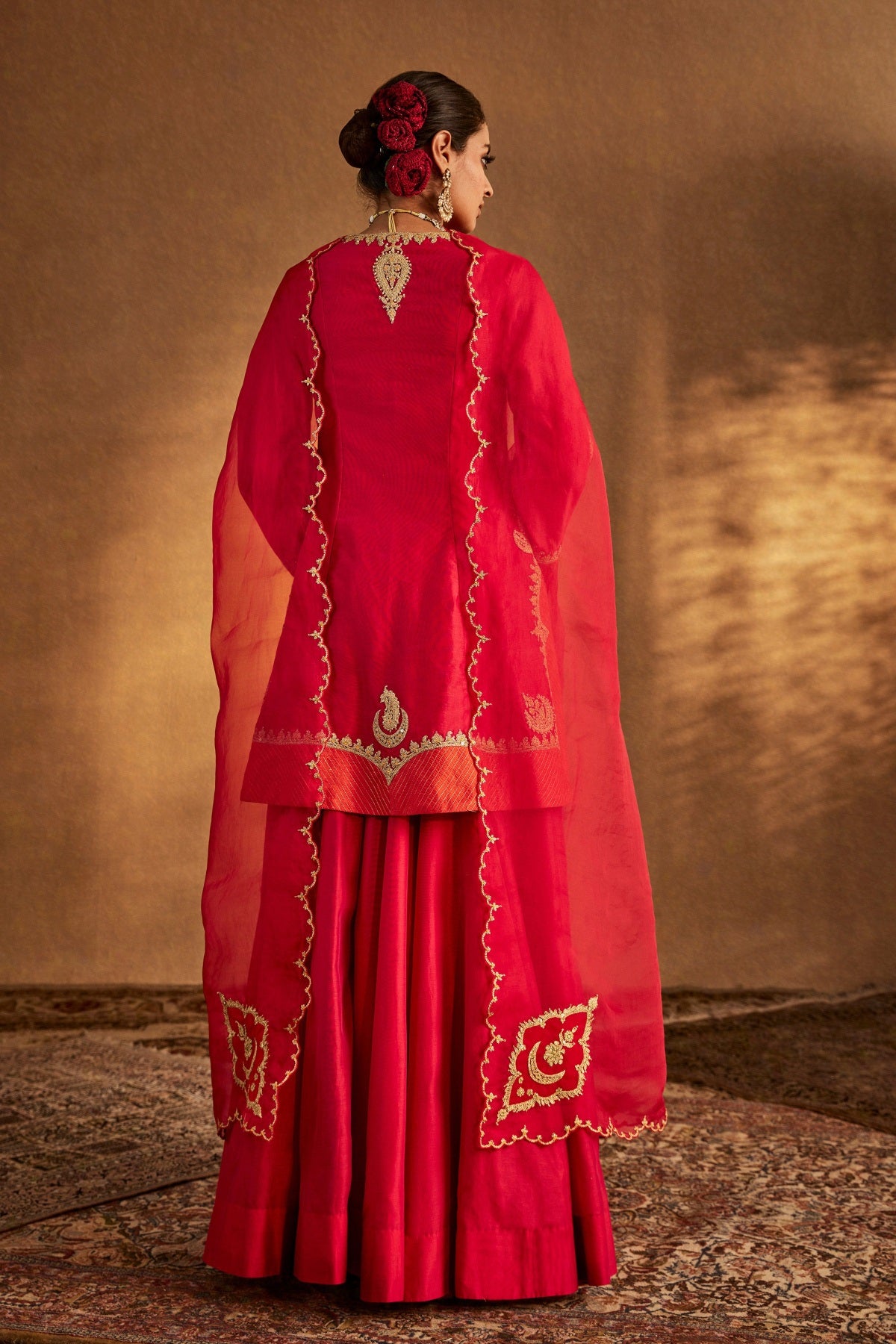 Deep Pink Sharara Set