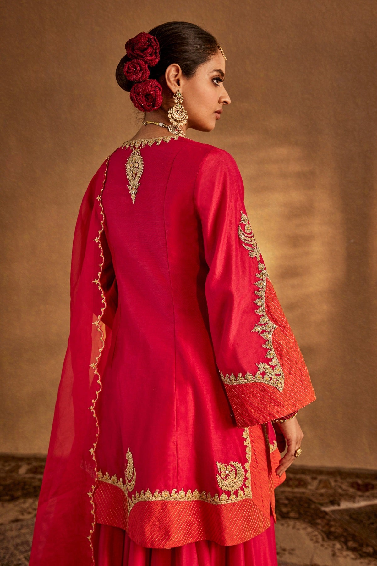 Deep Pink Sharara Set